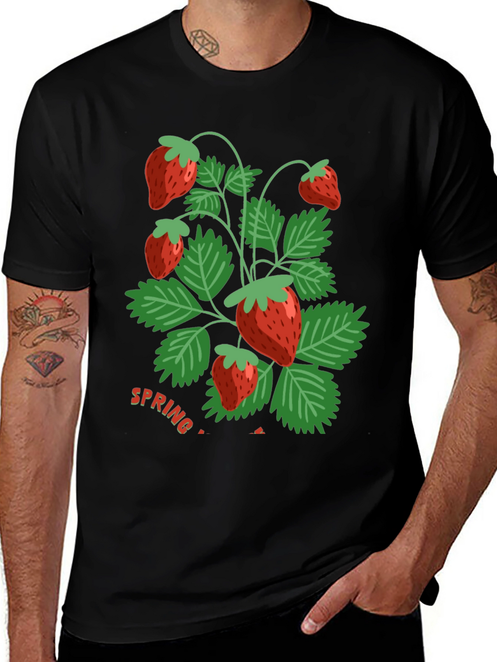 Strawberry Spring T-Shirt - Fresh Design