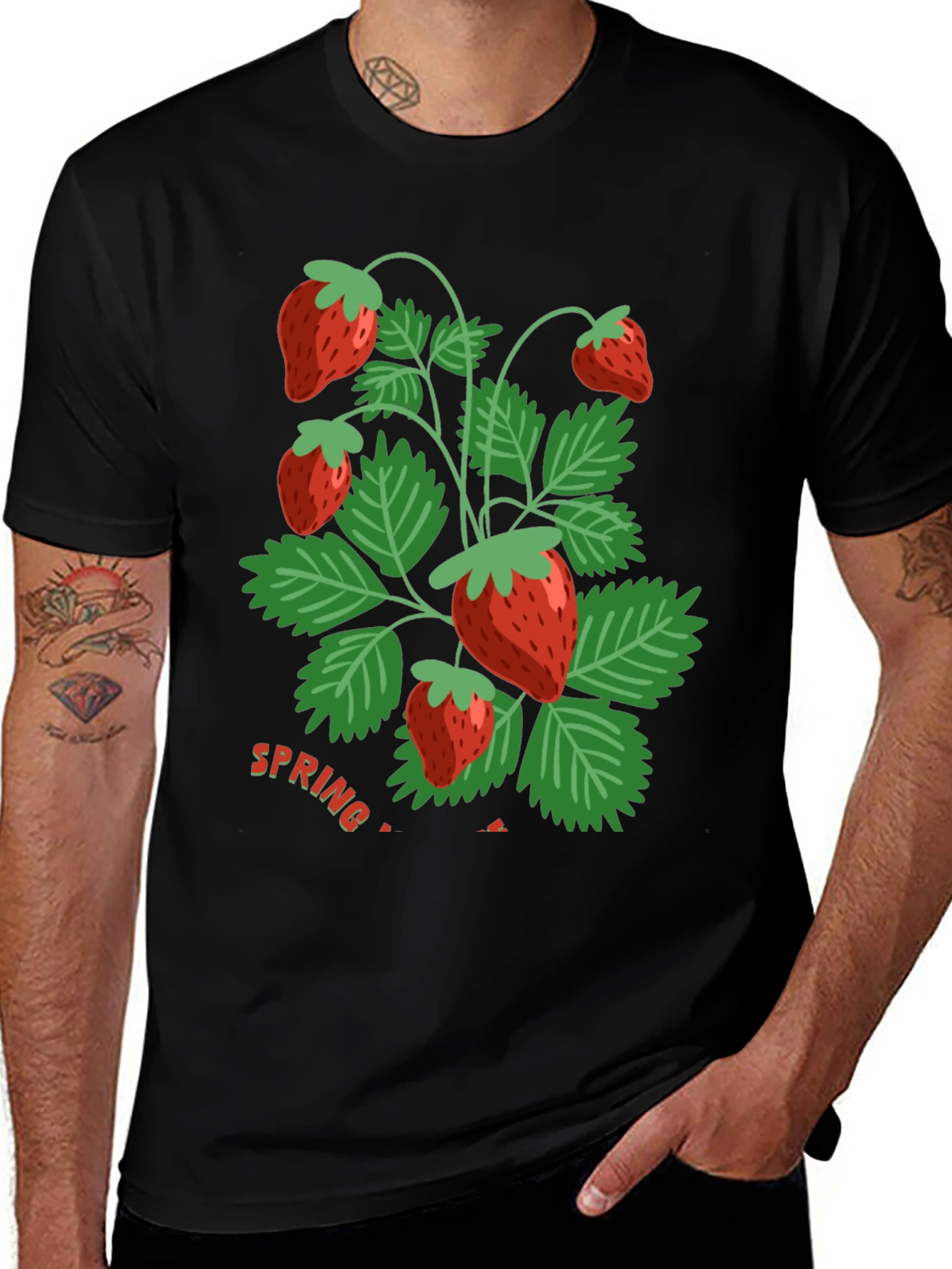 Strawberry Spring T-Shirt - Fresh Design