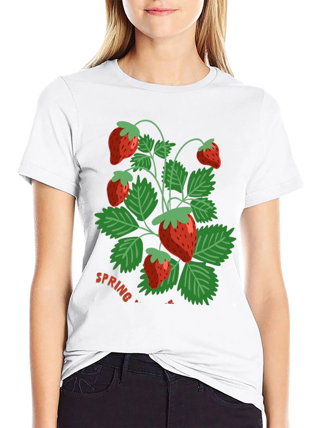 Strawberry Spring T-Shirt - Fresh Design