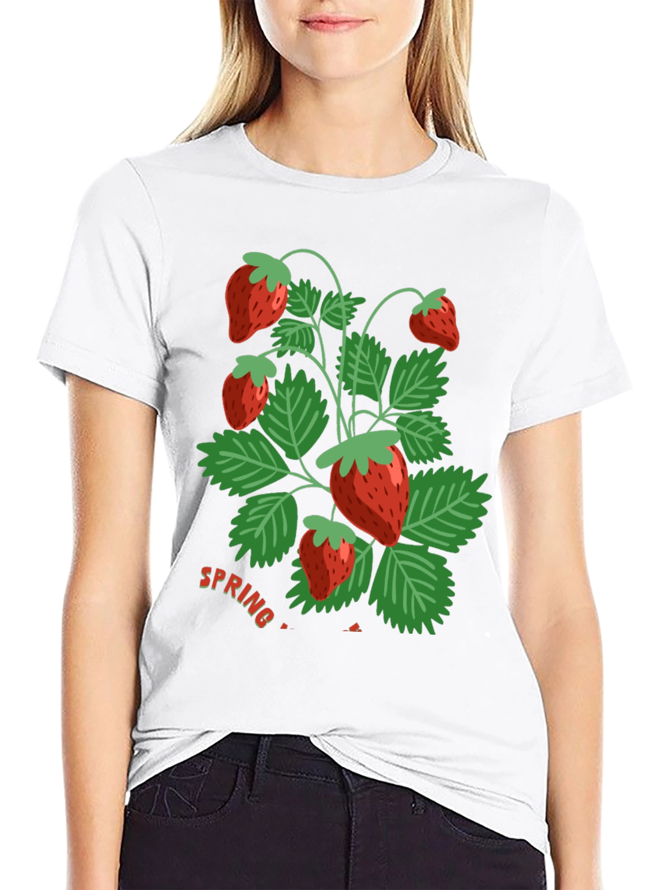 Strawberry Spring T-Shirt - Fresh Design