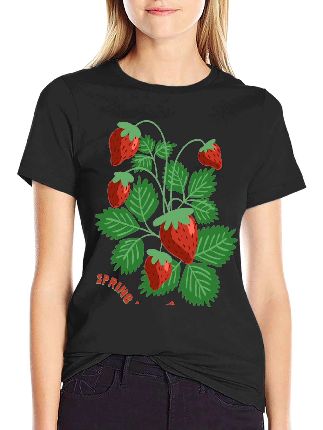 Strawberry Spring T-Shirt - Fresh Design