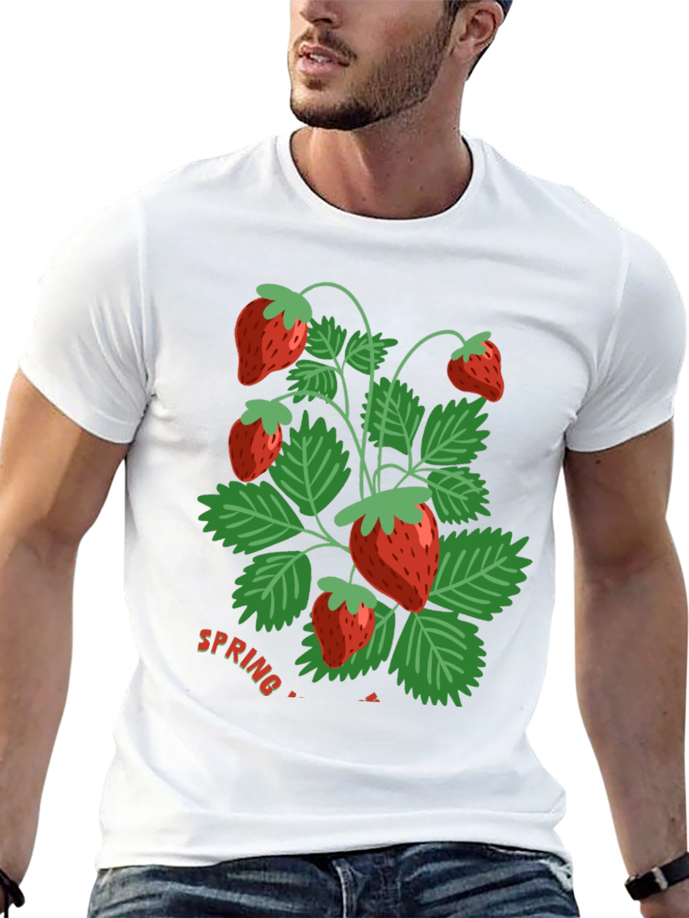Strawberry Spring T-Shirt - Fresh Design