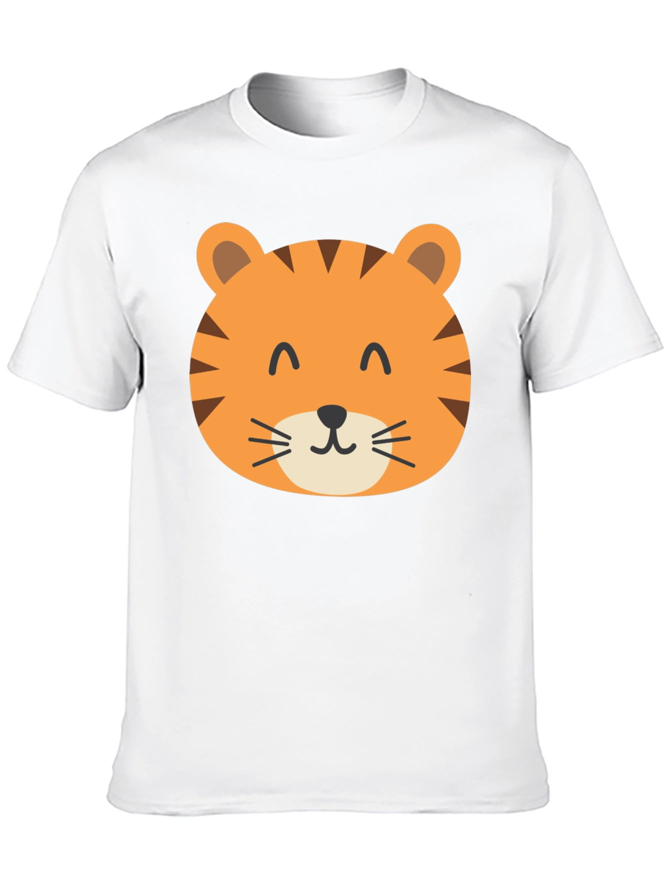 Cute Tiger Graphic Black T-Shirt
