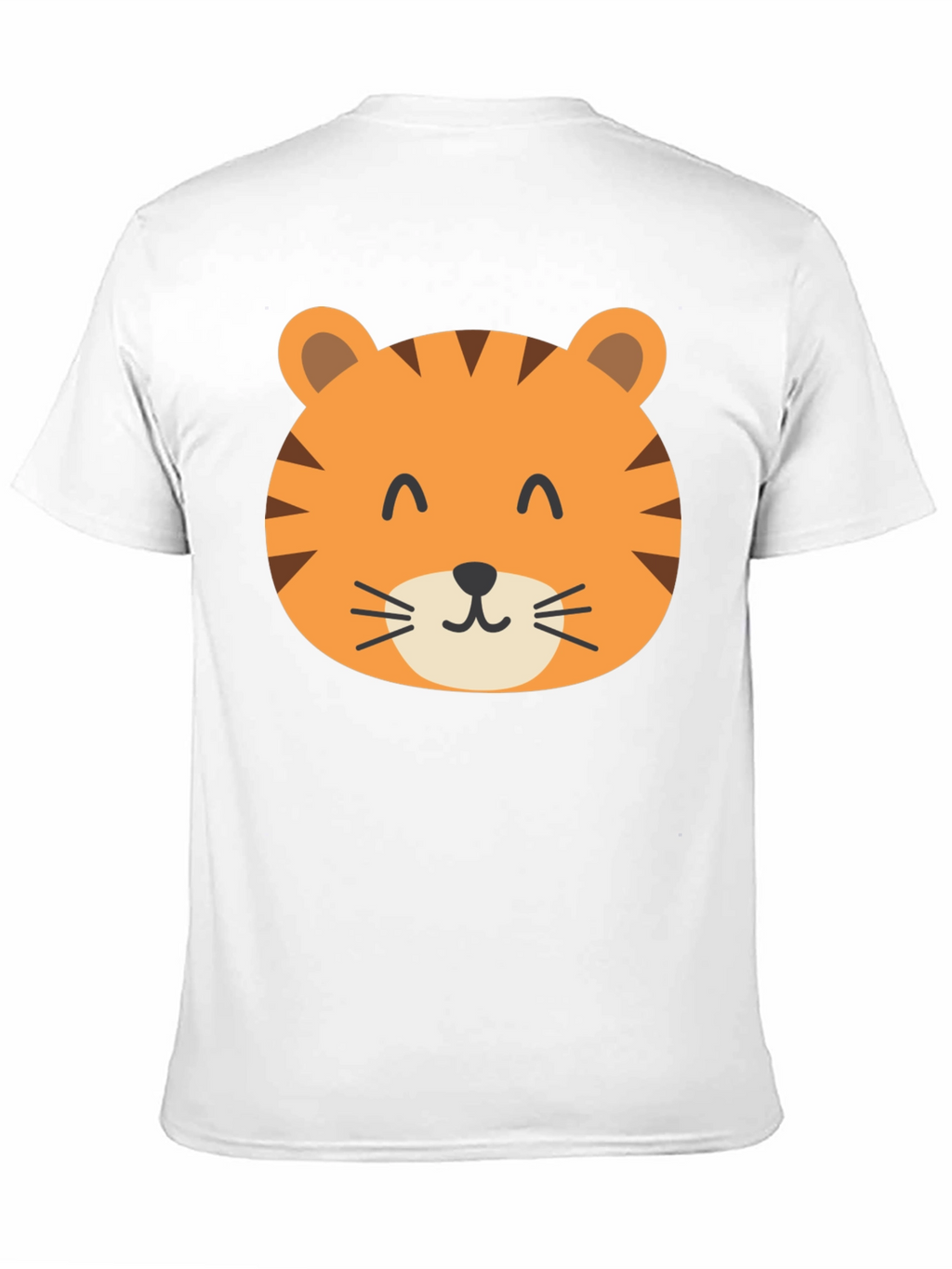 Cute Tiger Graphic Black T-Shirt