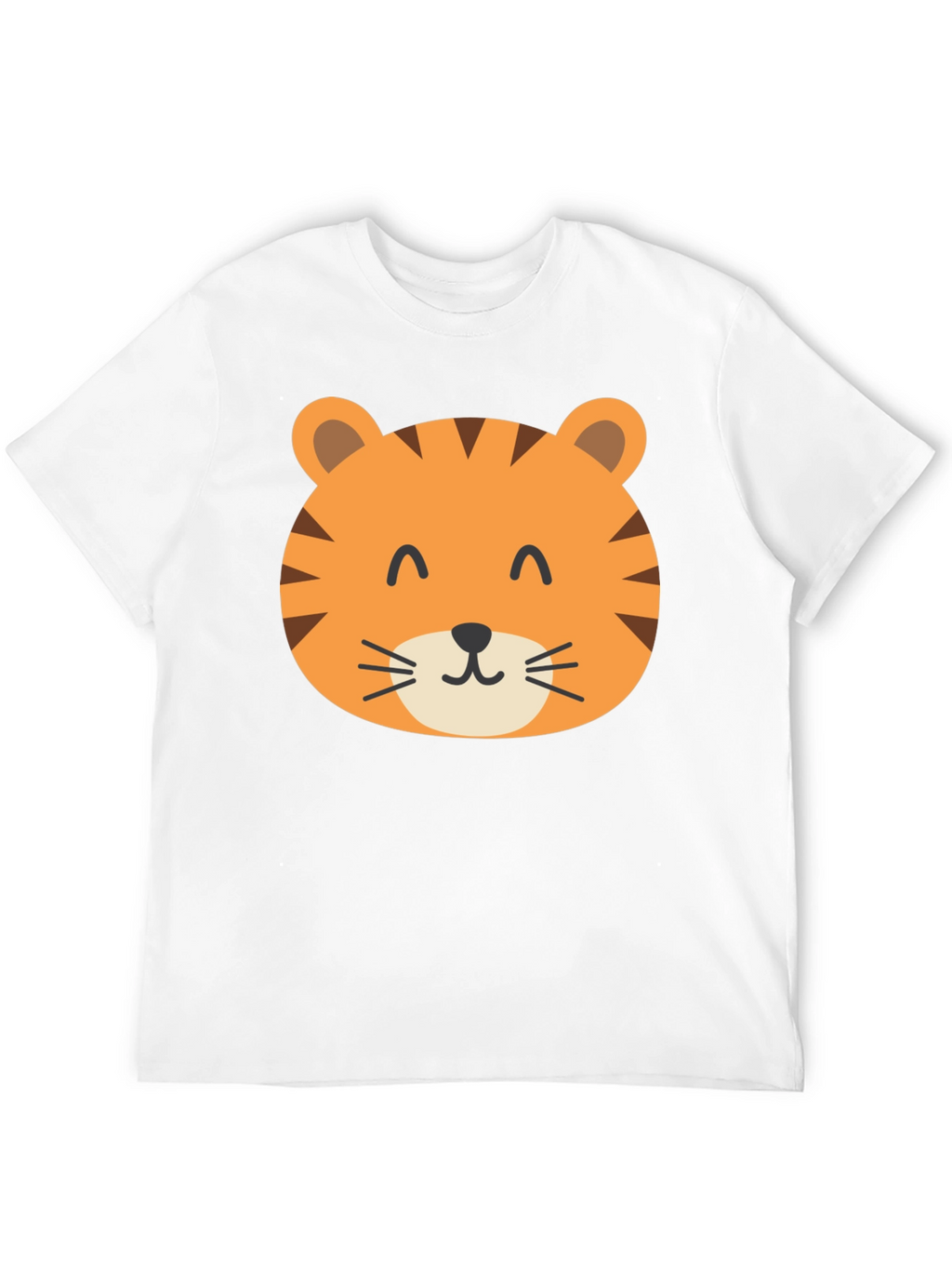 Cute Tiger Graphic Black T-Shirt