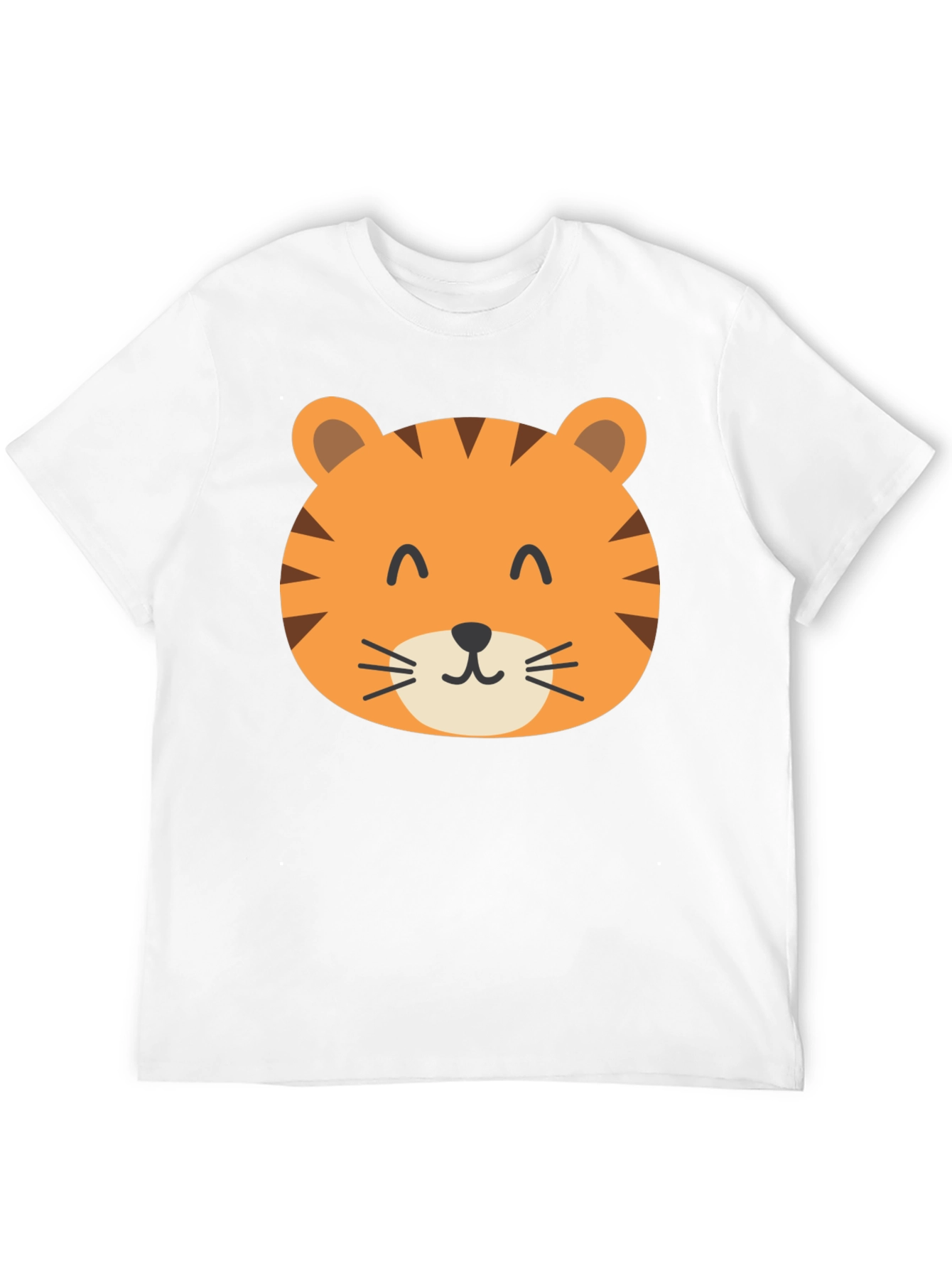 Cute Tiger Graphic Black T-Shirt