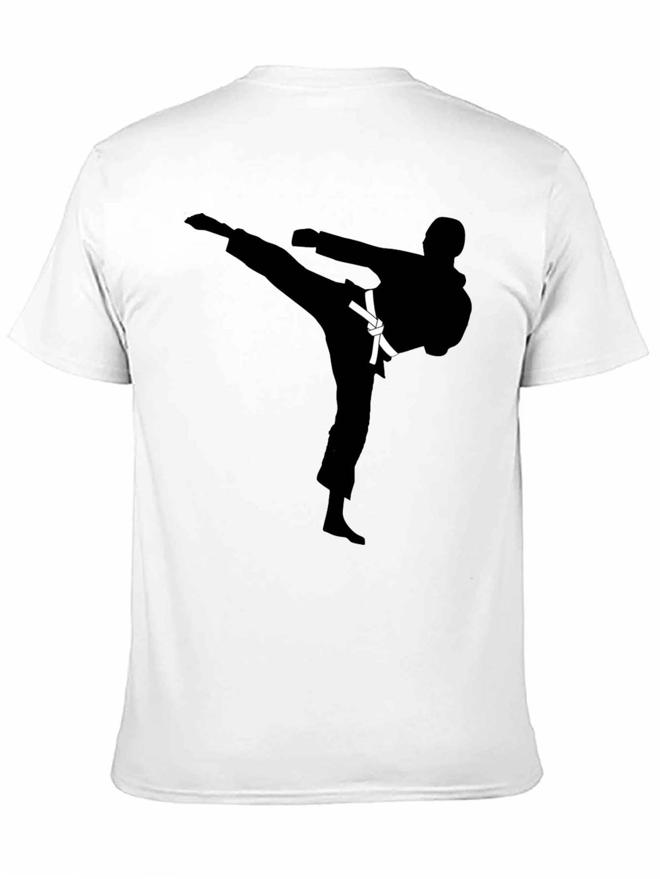 Karate Kick Graphic Black T-Shirt