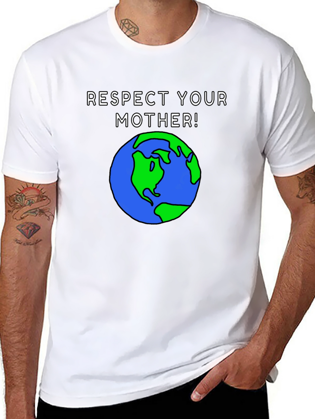 Respect Your Mother Earth Graphic T-Shirt