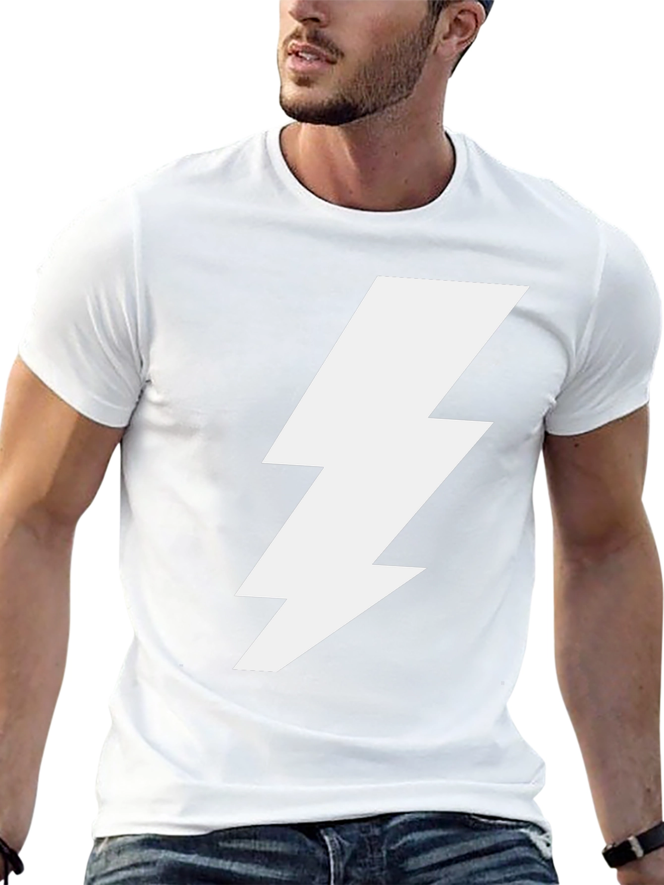 Lightning Bolt Graphic Tee - Bold Style