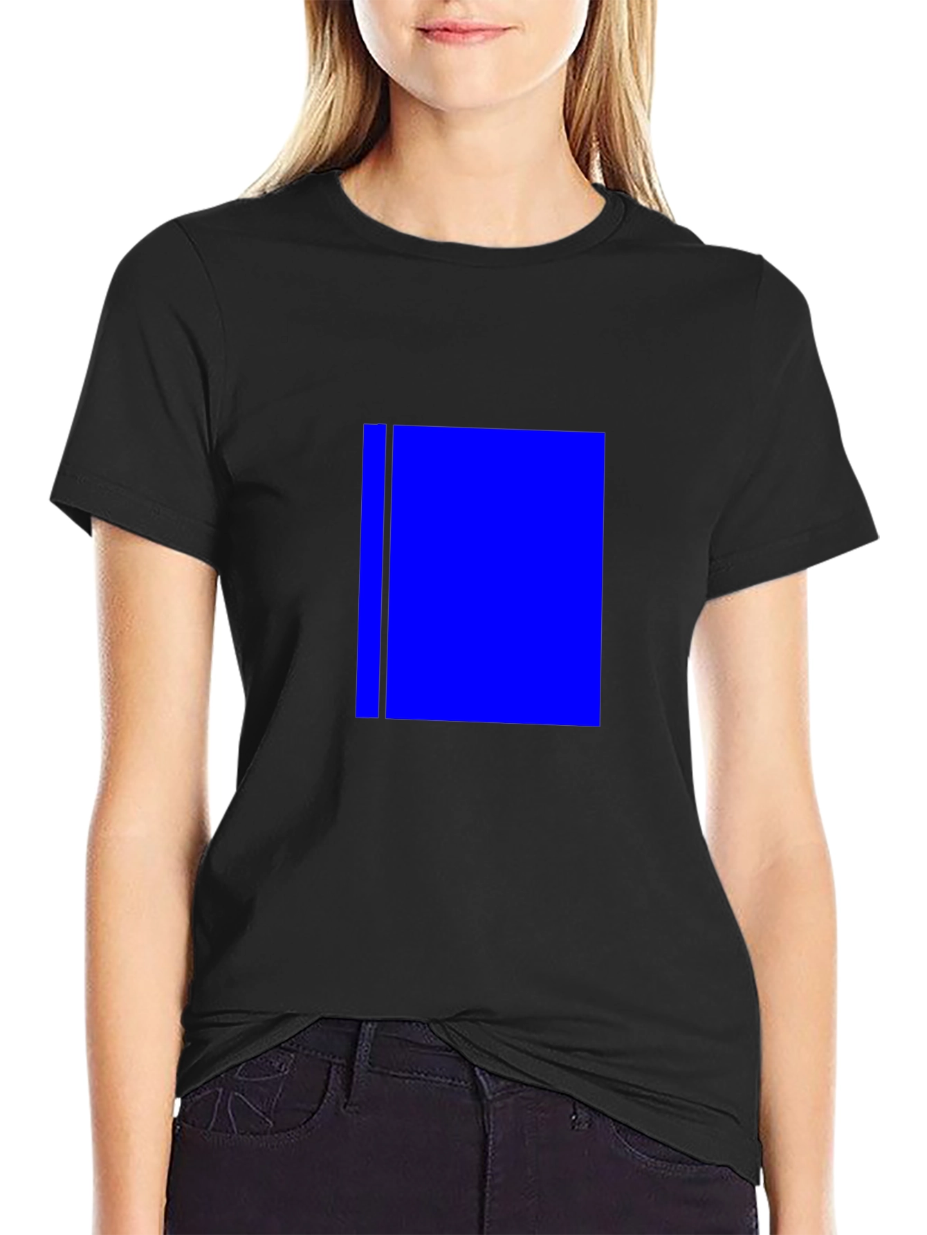 Blue Block Tee - Modern Style