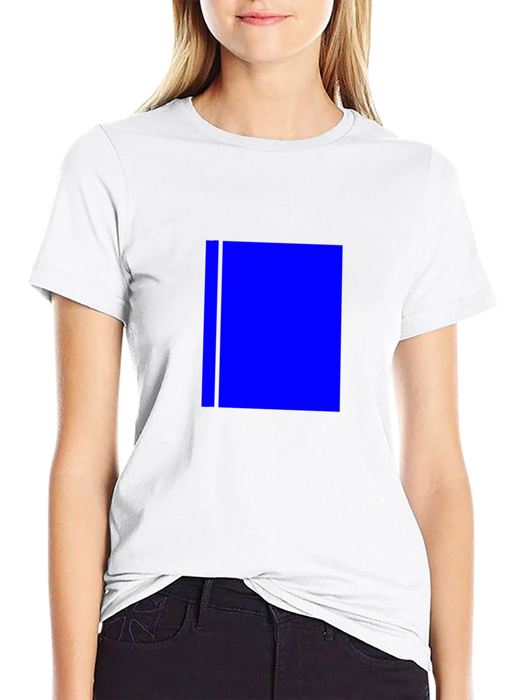 Blue Block Tee - Modern Style
