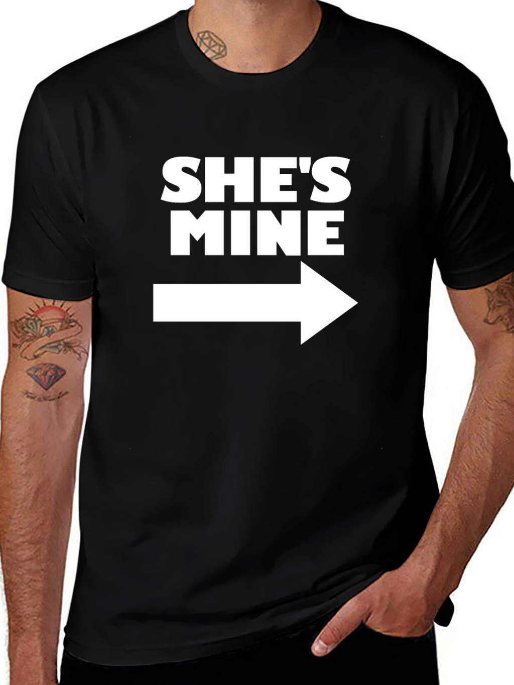 Shes Mine T-Shirt - Right Arrow