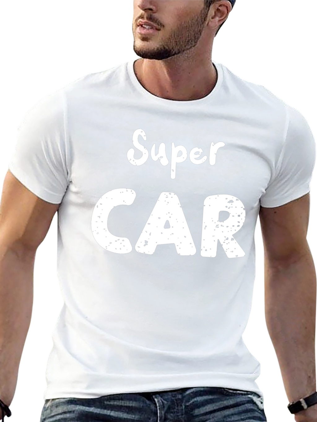 Super Car Graphic T-Shirt - Black