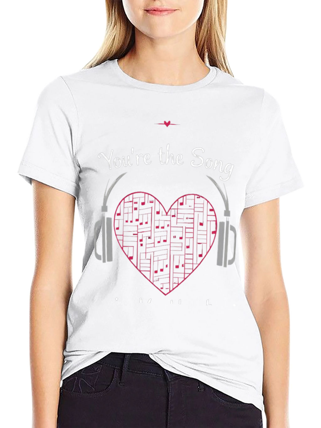 Youre the Song T-Shirt Music Heart Headphones Graphic Tee