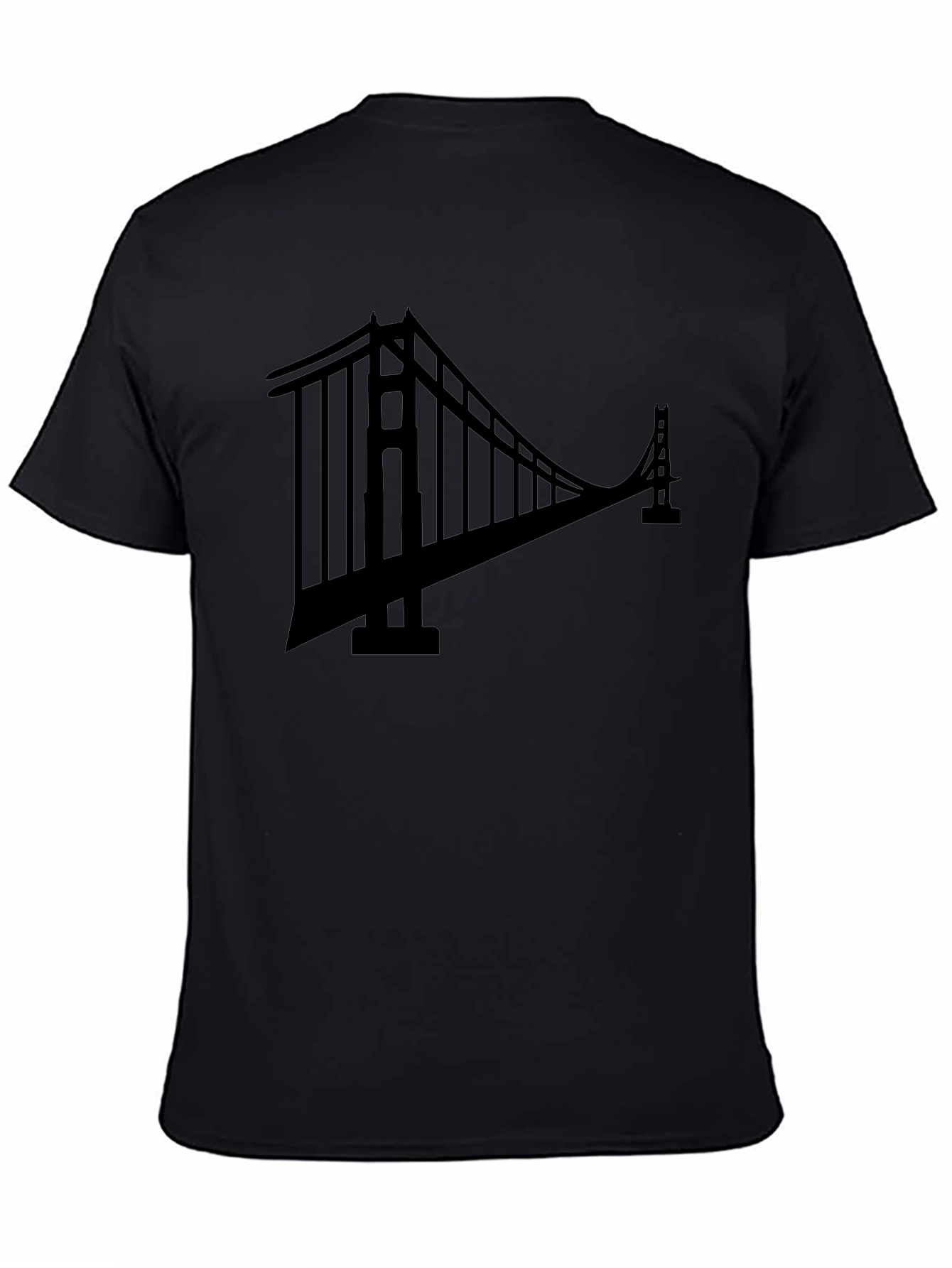 Golden Gate Bridge Black Graphic Tee