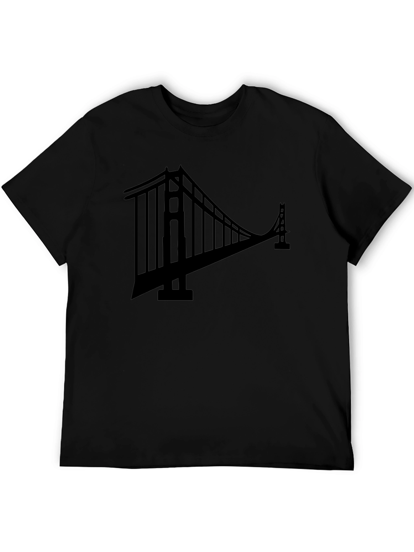 Golden Gate Bridge Black Graphic Tee