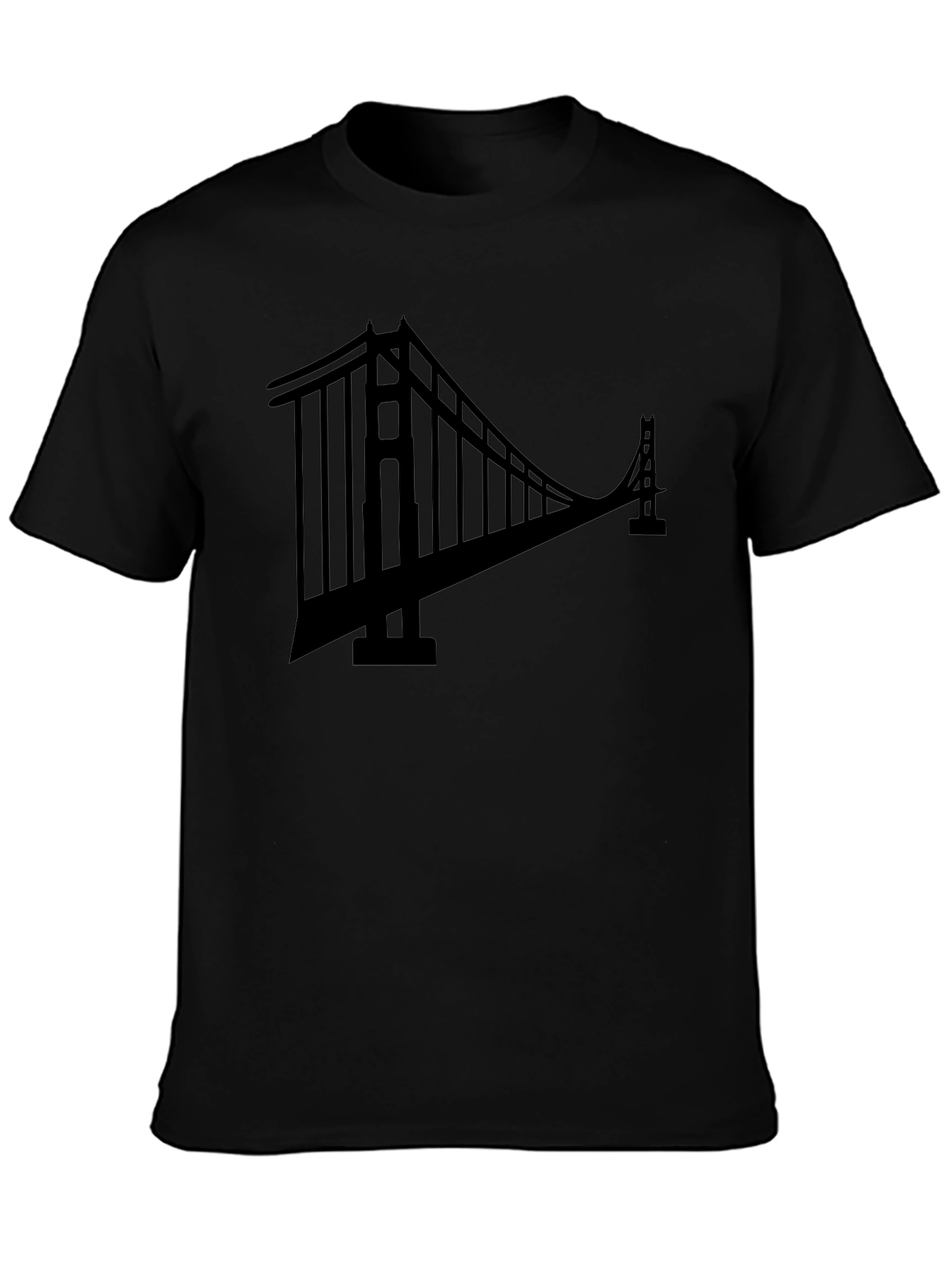 Golden Gate Bridge Black Graphic Tee