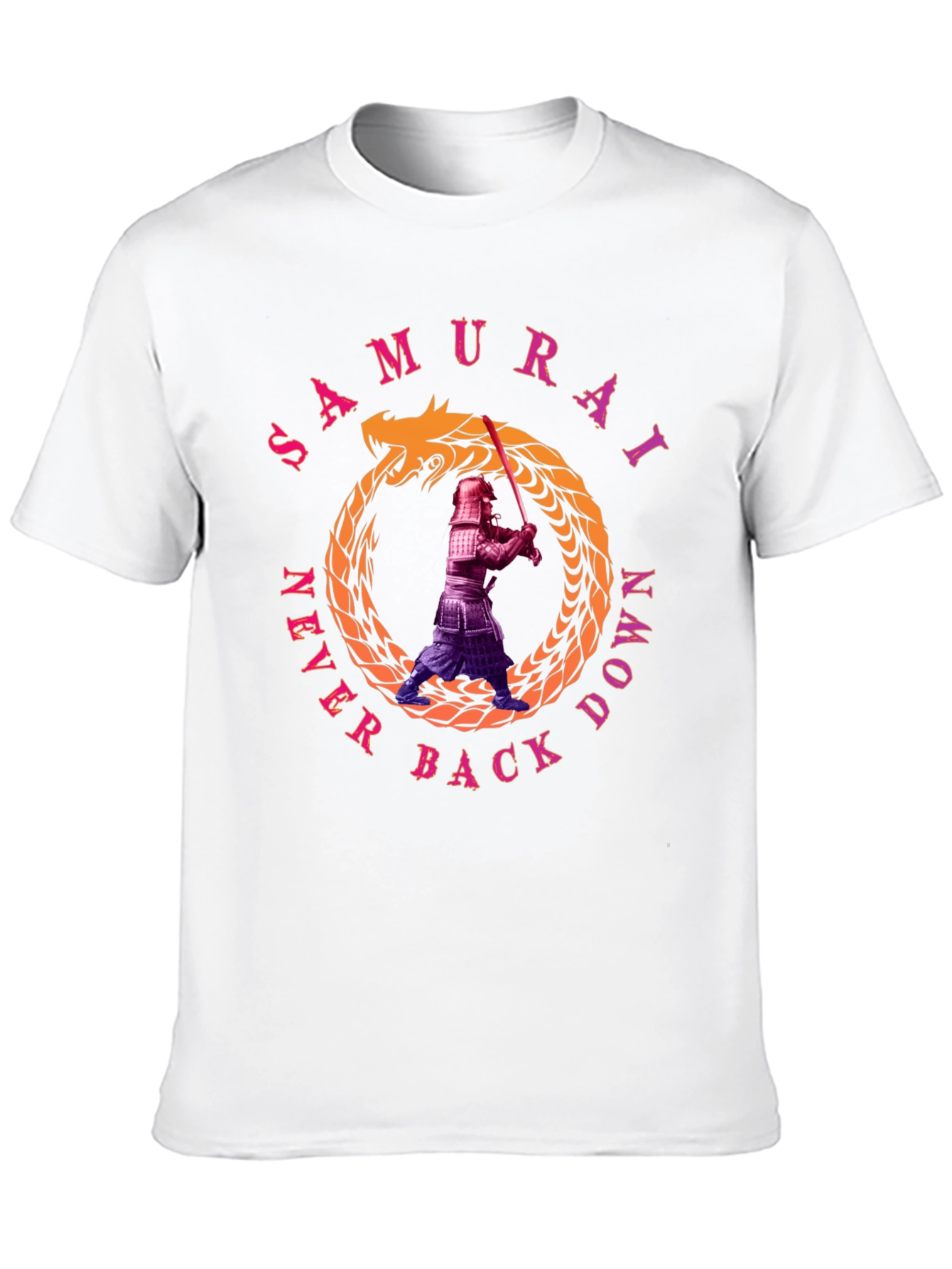 Samurai Never Back Down T-Shirt