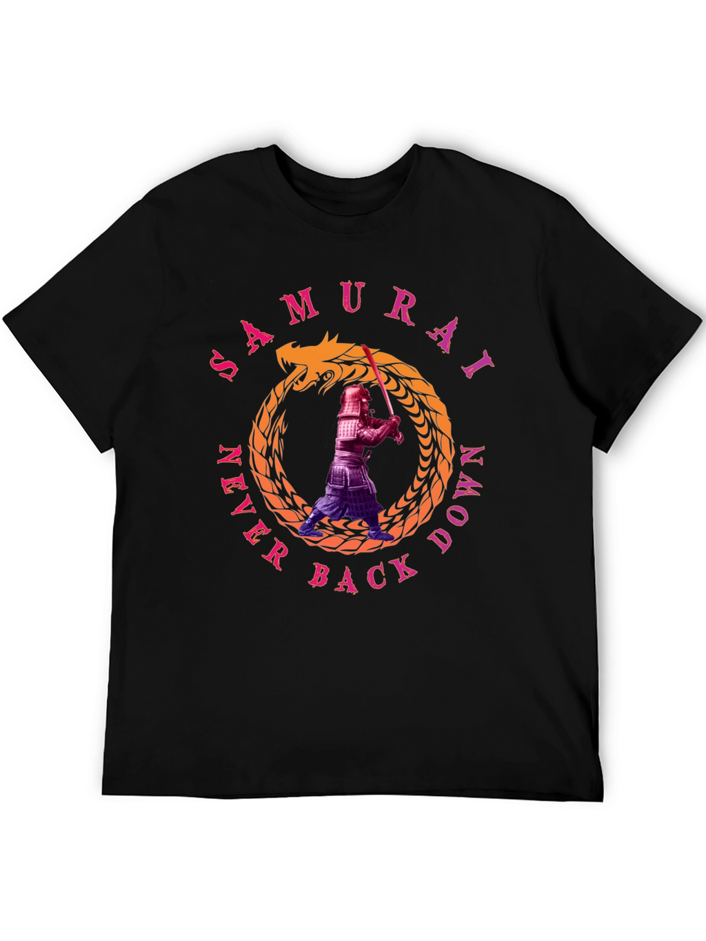 Samurai Never Back Down T-Shirt