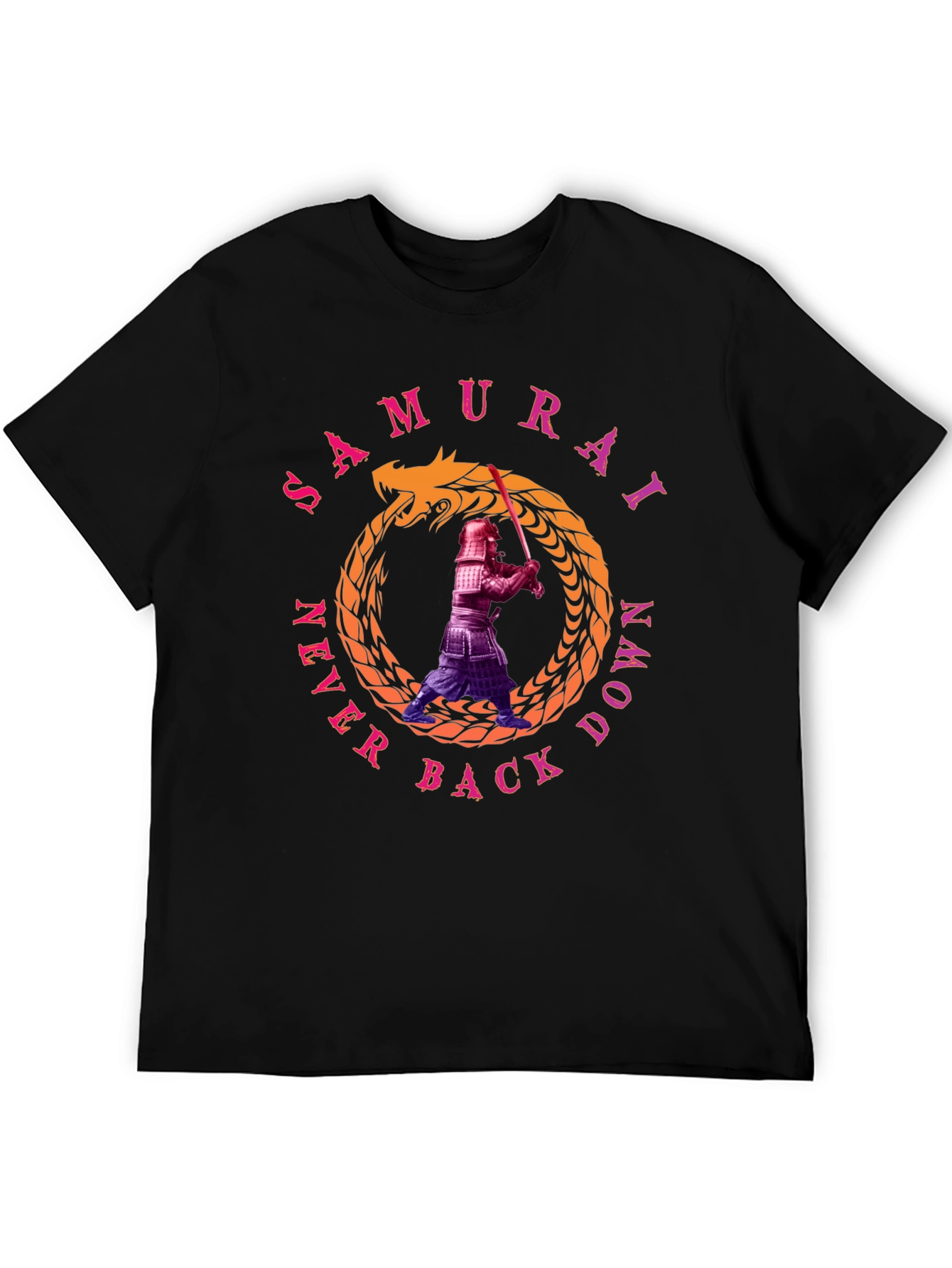 Samurai Never Back Down T-Shirt