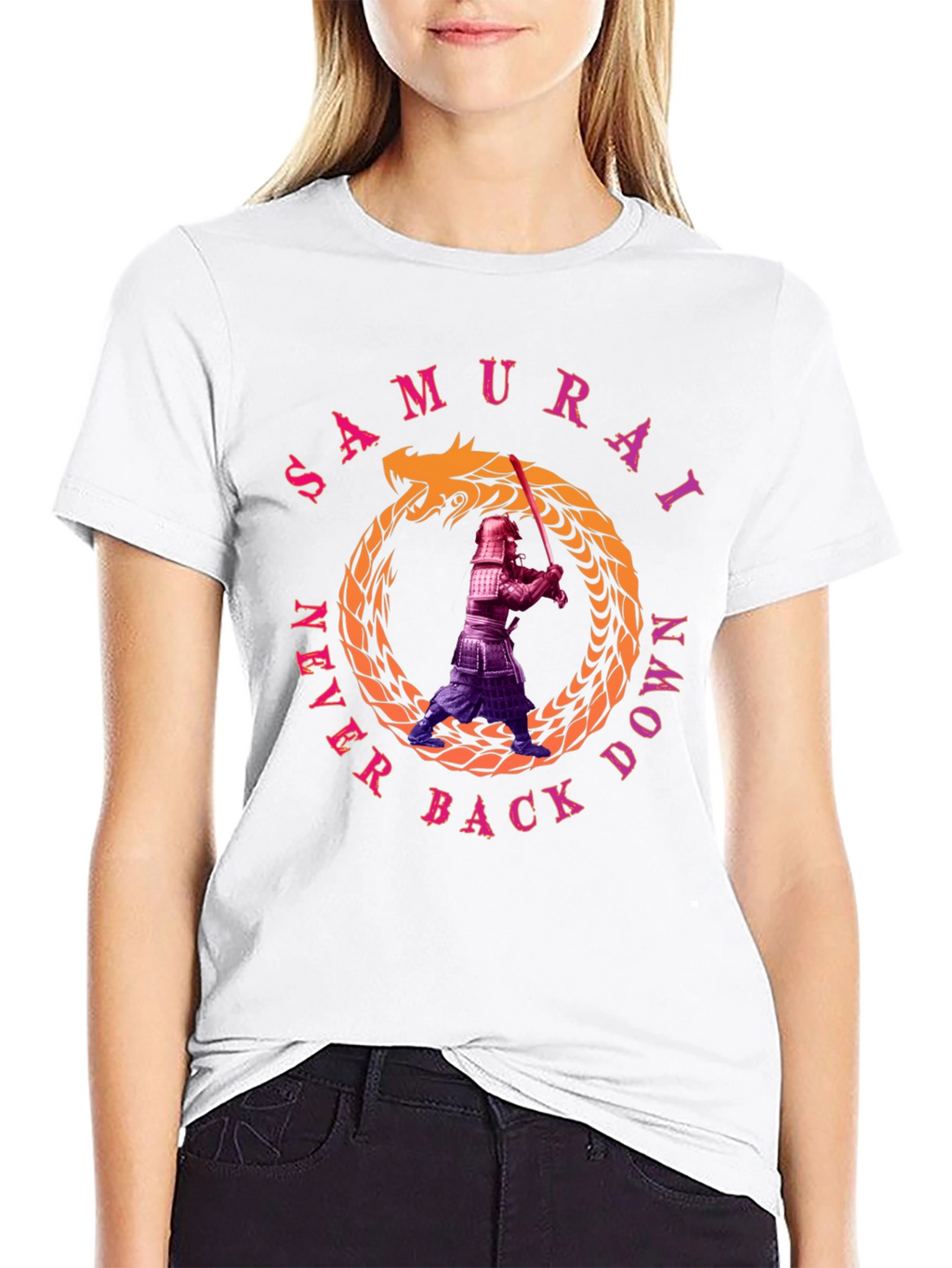 Samurai Never Back Down T-Shirt