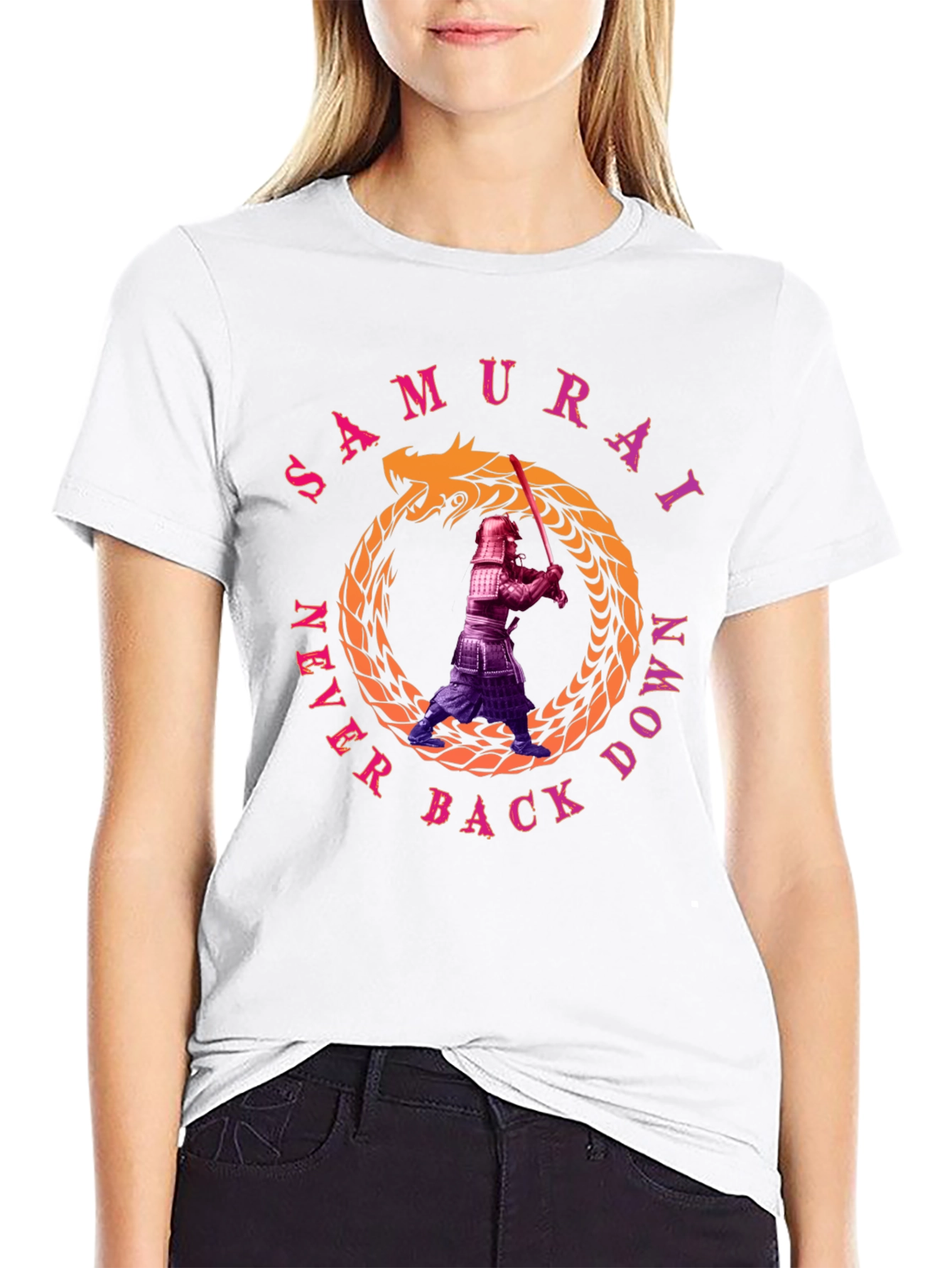 Samurai Never Back Down T-Shirt