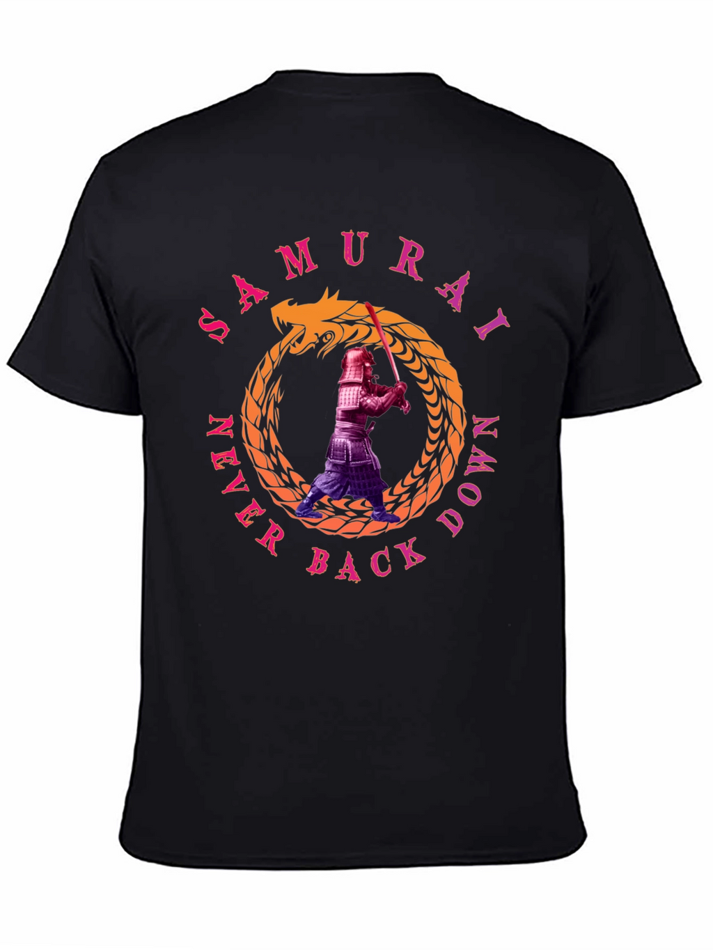 Samurai Never Back Down T-Shirt