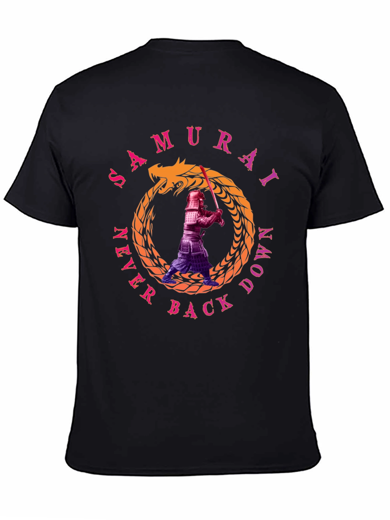 Samurai Never Back Down T-Shirt