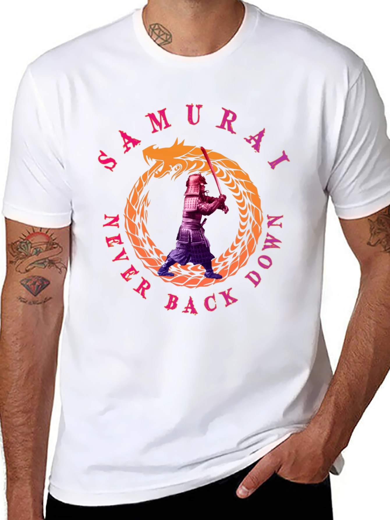 Samurai Never Back Down T-Shirt