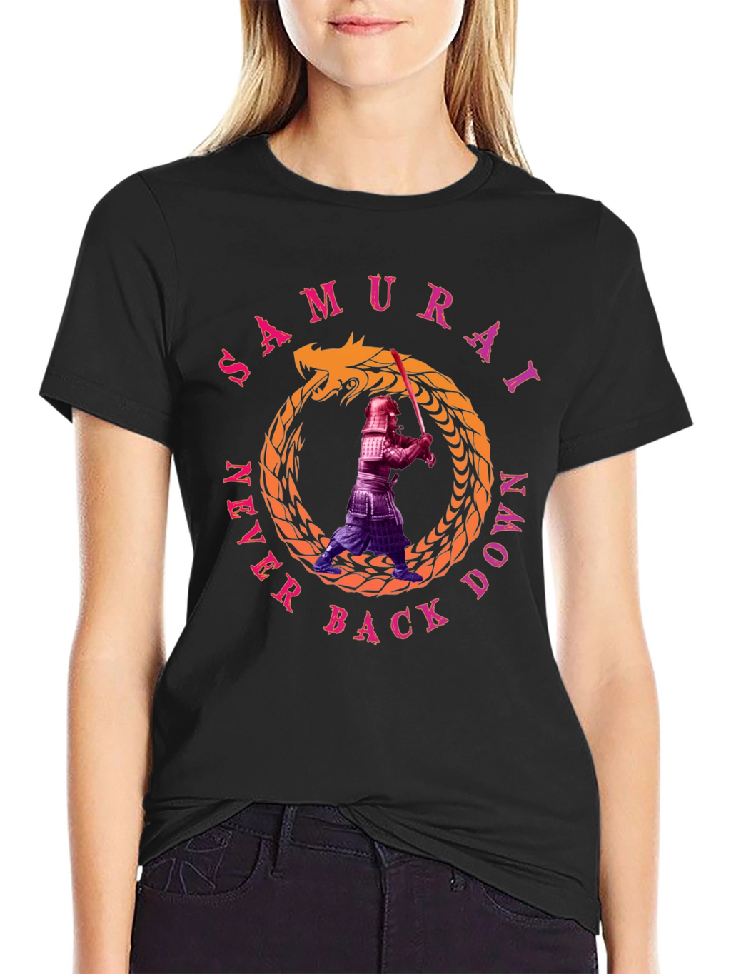 Samurai Never Back Down T-Shirt
