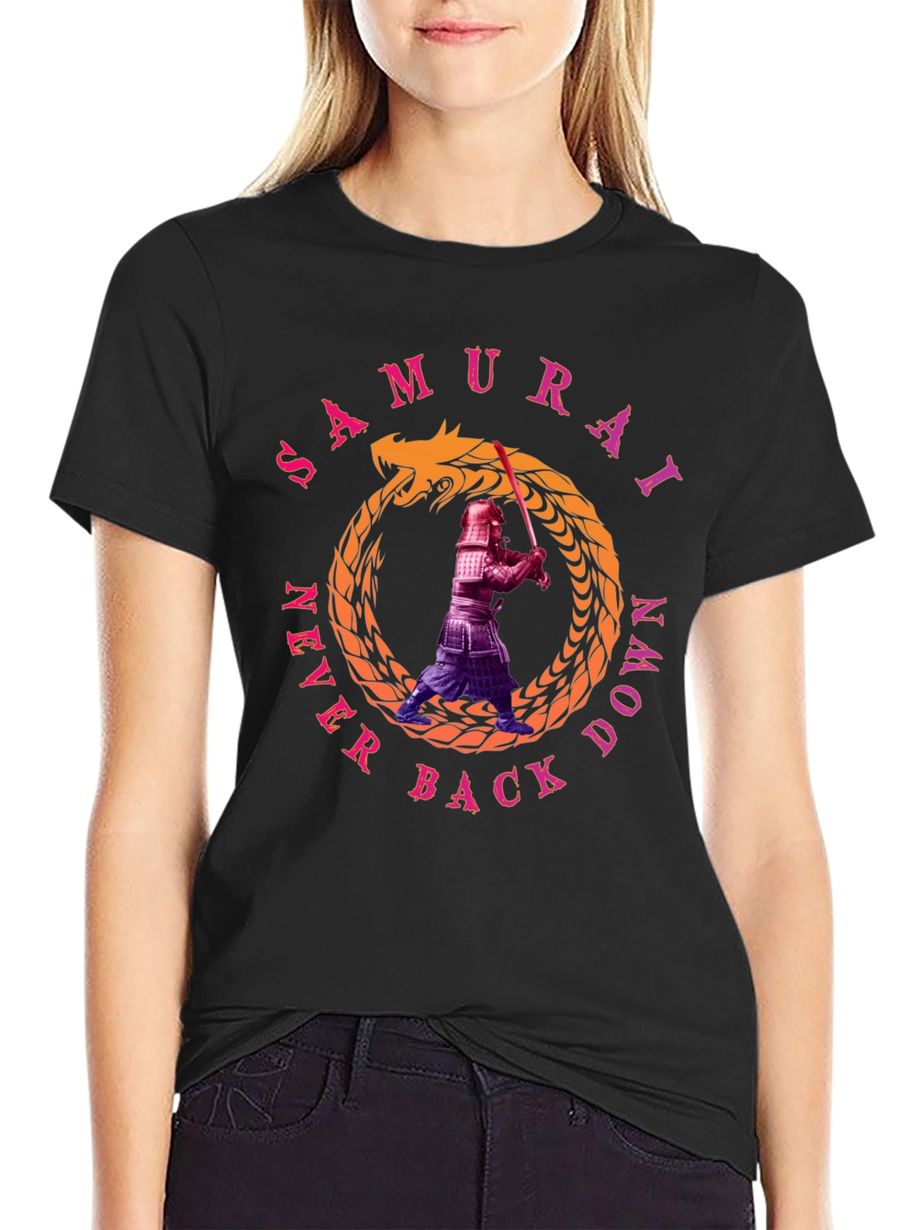 Samurai Never Back Down T-Shirt