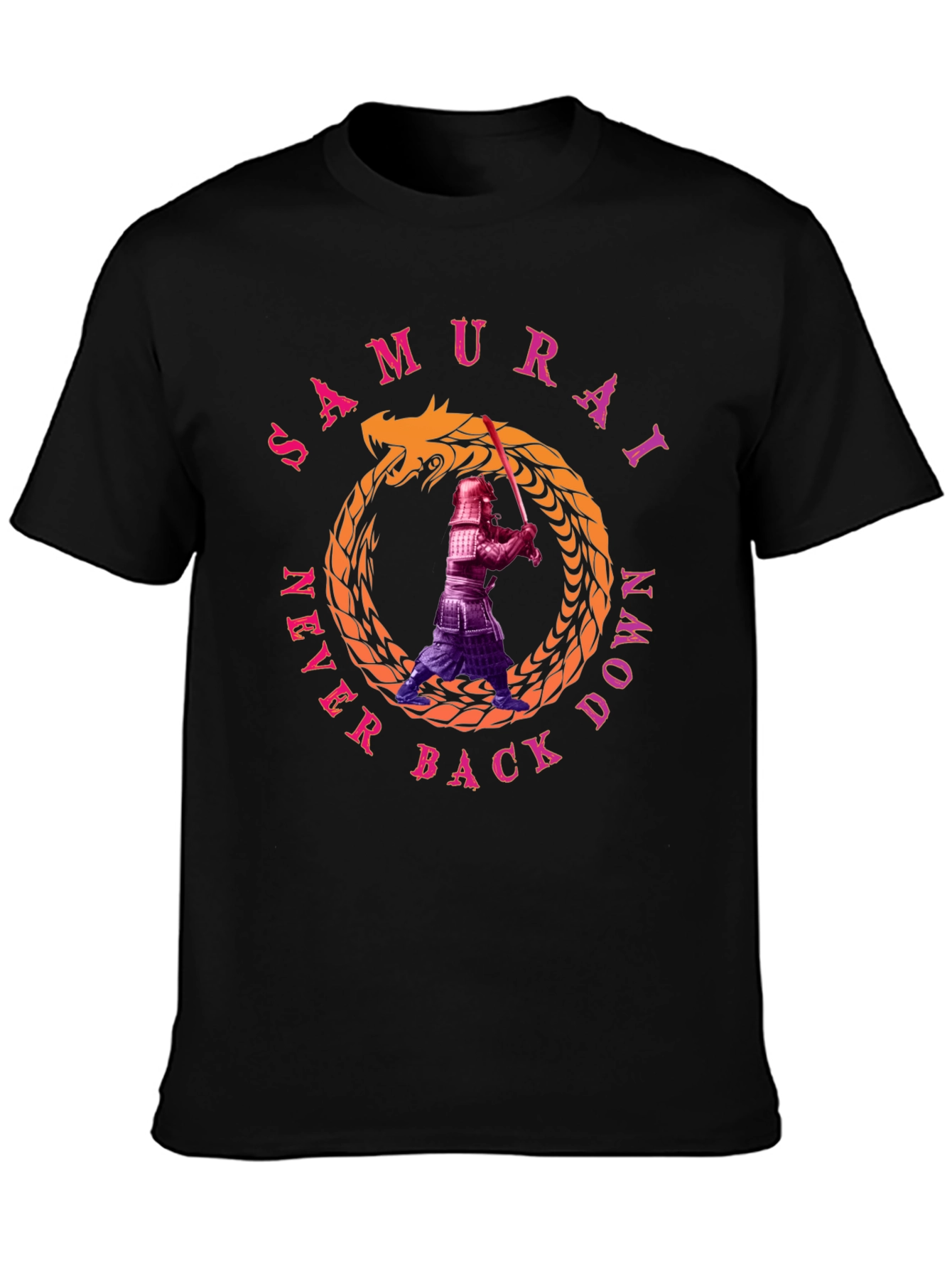 Samurai Never Back Down T-Shirt