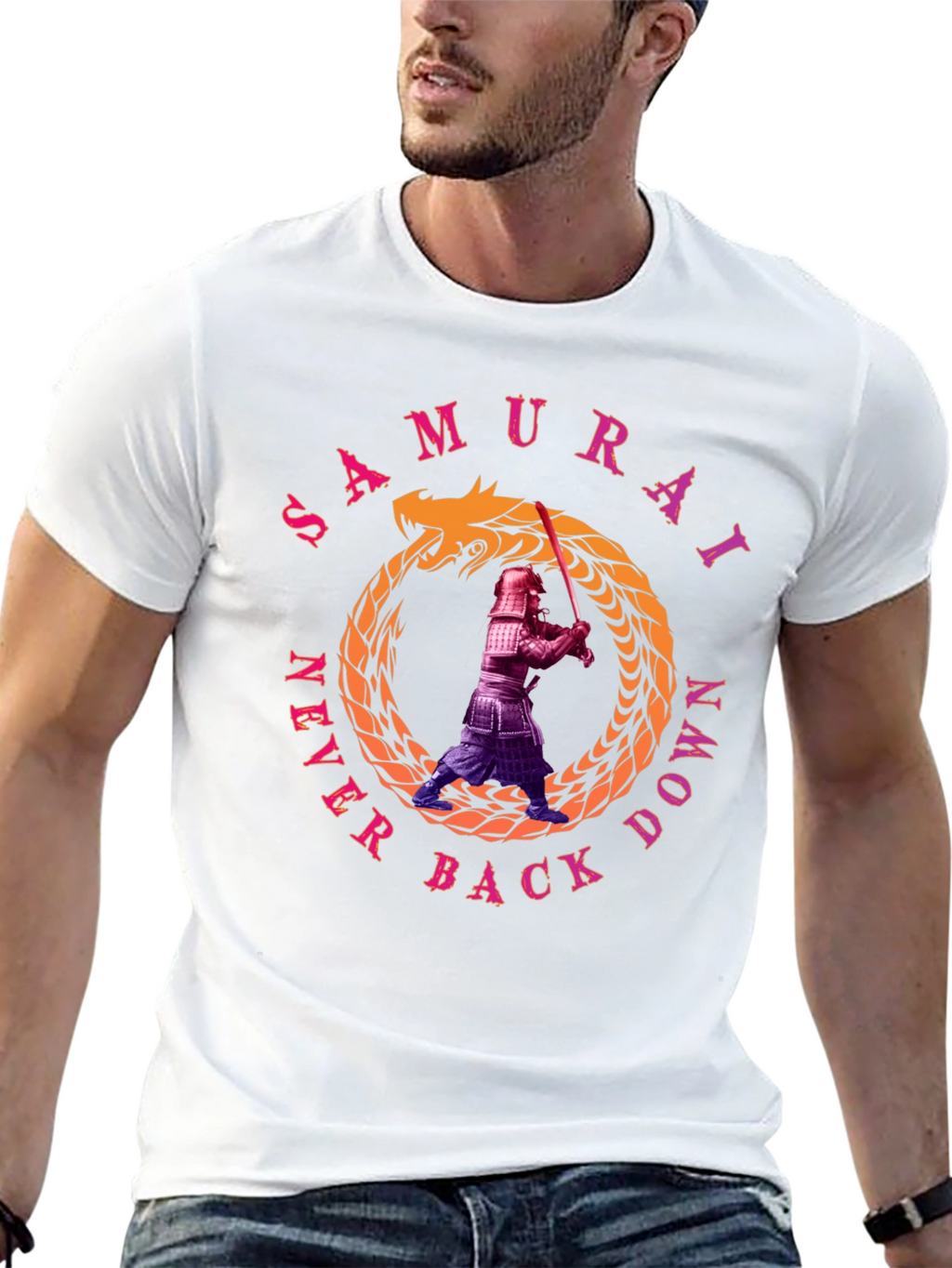 Samurai Never Back Down T-Shirt