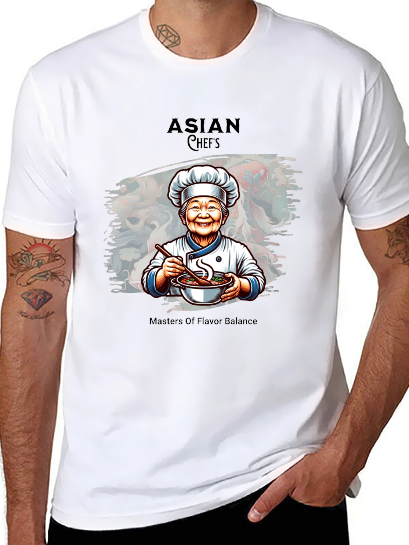 Asian Chefs T-Shirt - Masters Of Flavor Balance