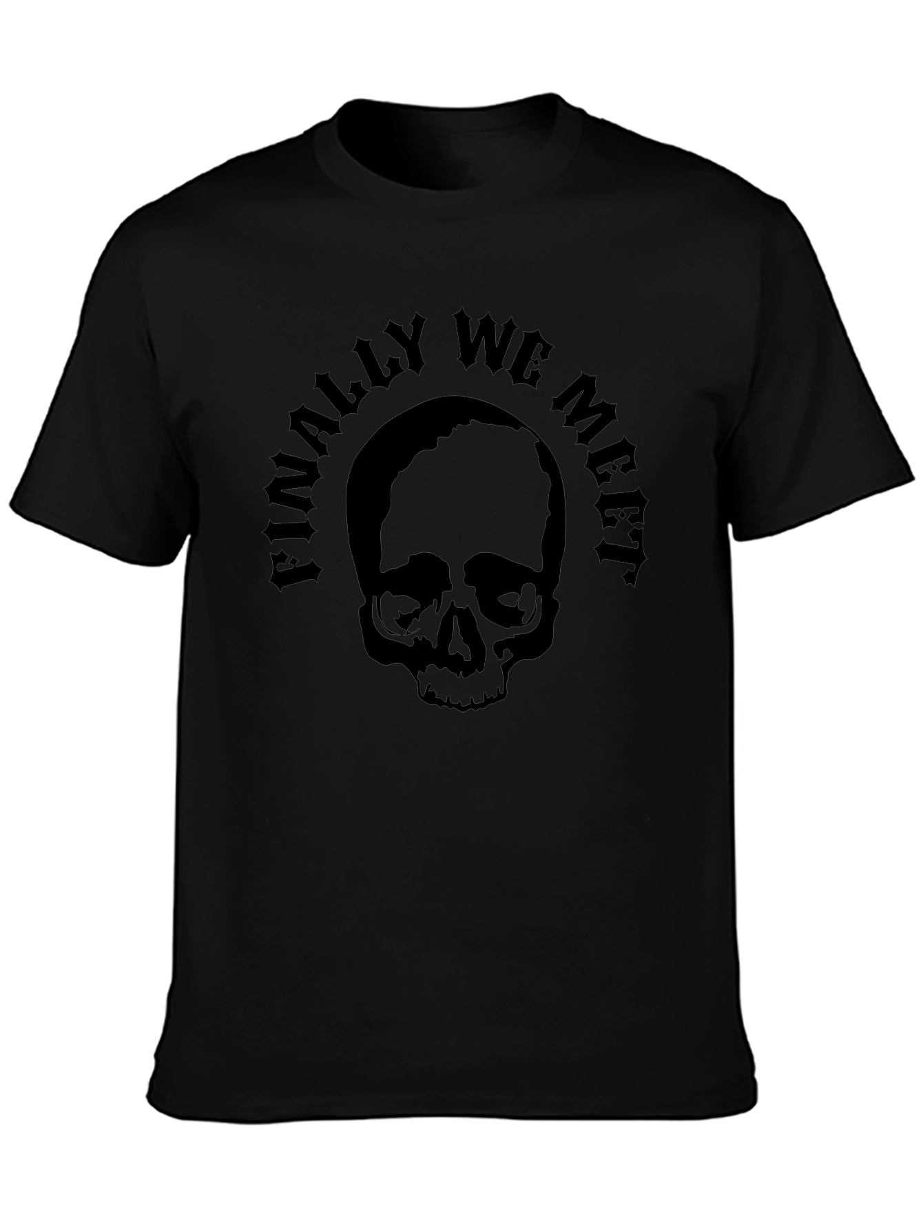 Skull Finally We Meet Black T-Shirt