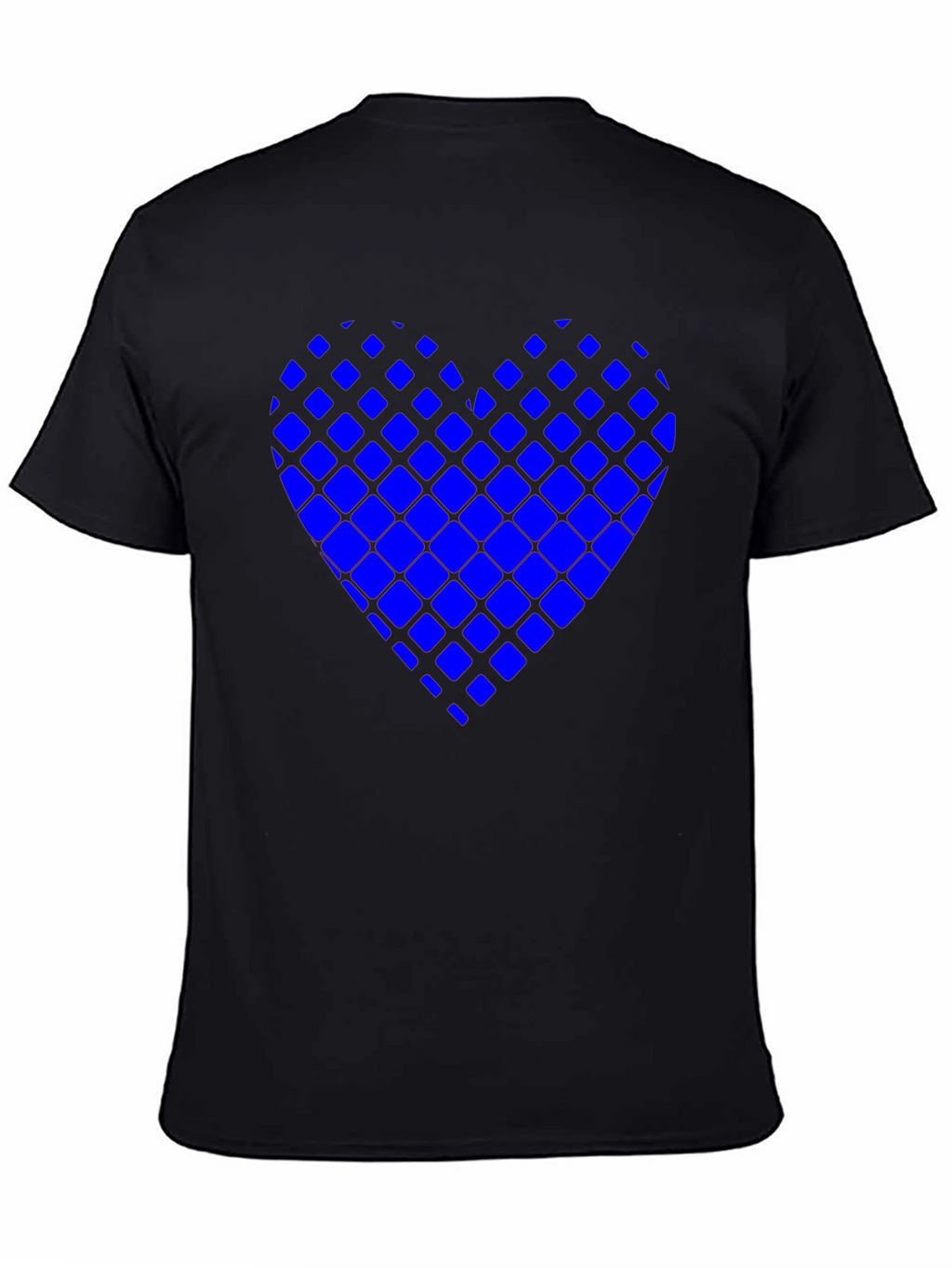 Modern Grid Heart Tee - Stylish Casual Wear