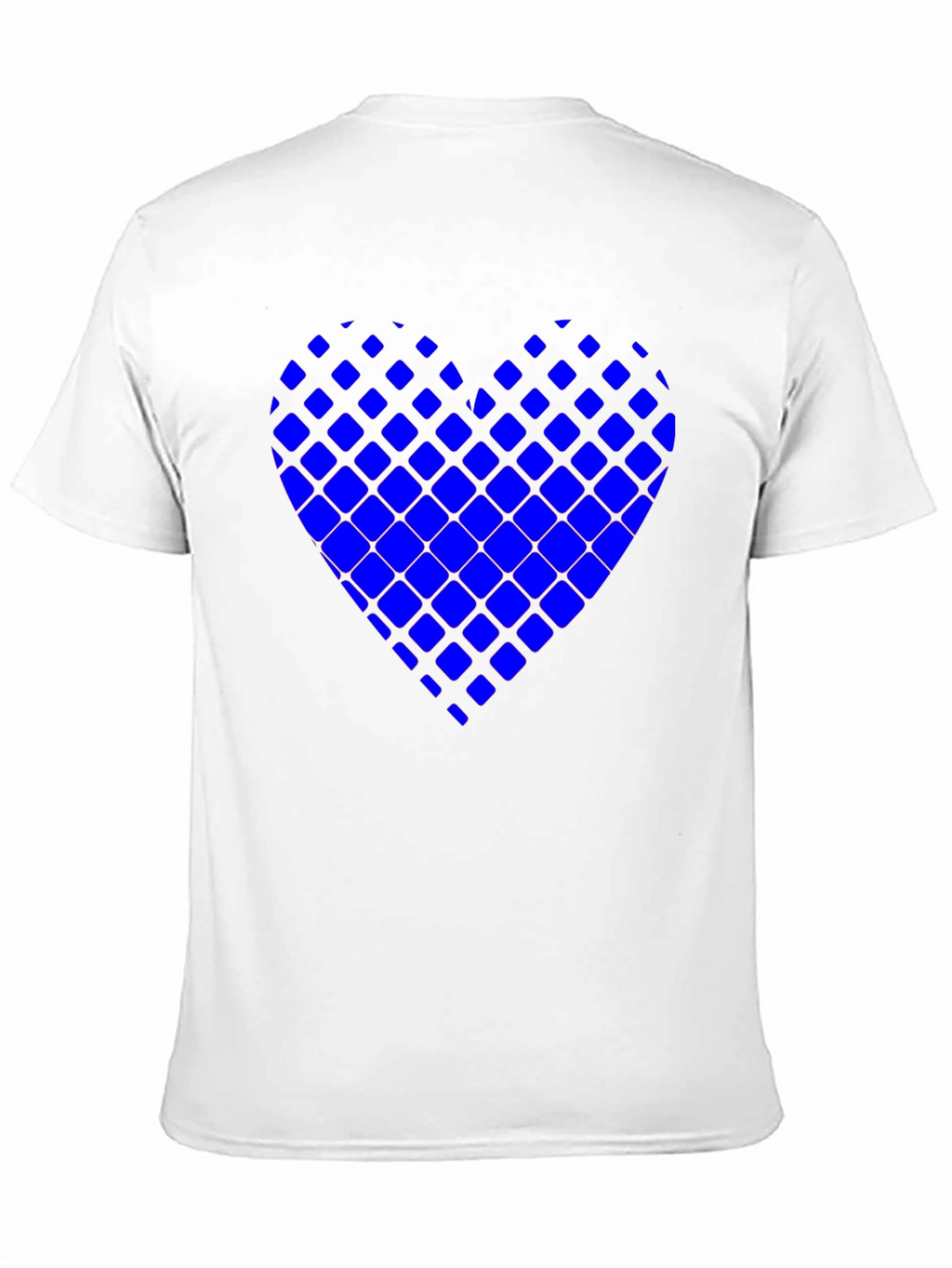 Modern Grid Heart Tee - Stylish Casual Wear