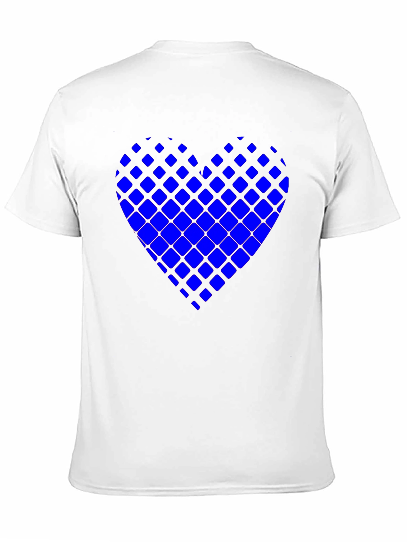 Modern Grid Heart Tee - Stylish Casual Wear