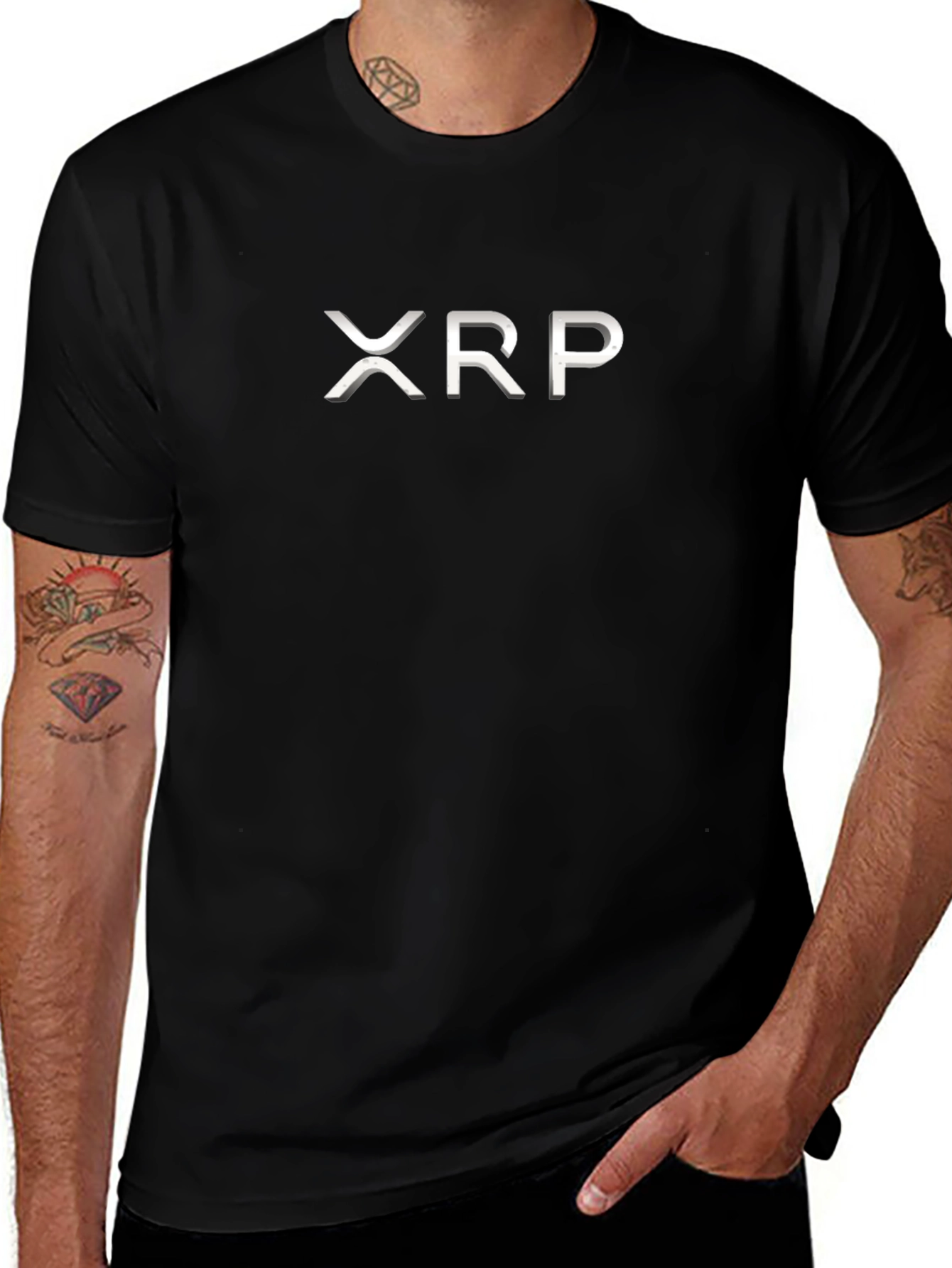 XRP Crypto Black T-Shirt