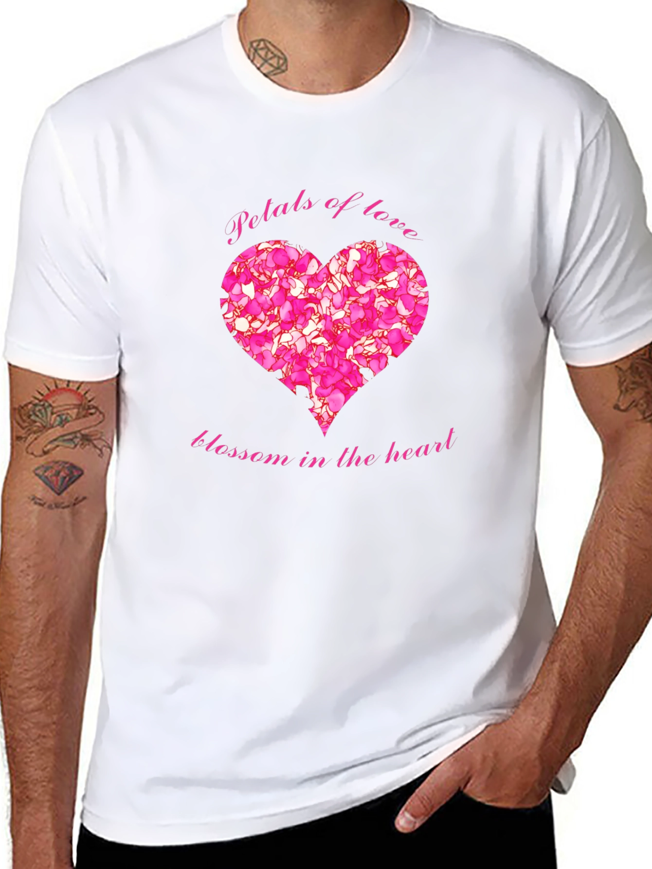 Petals of Love Blossom Heart T-Shirt