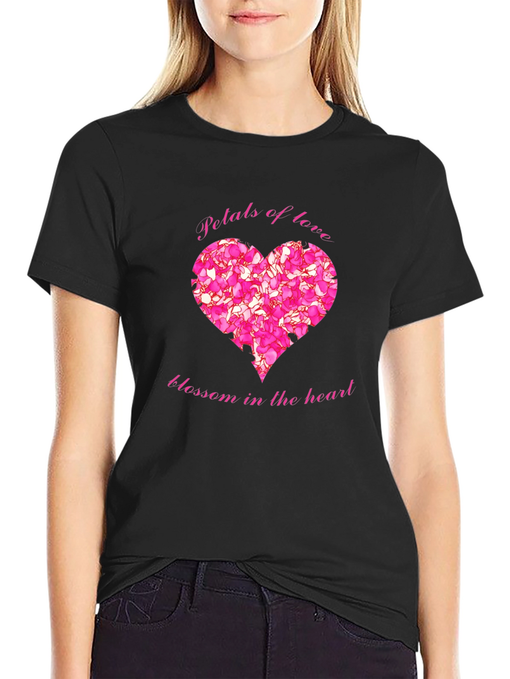 Petals of Love Blossom Heart T-Shirt