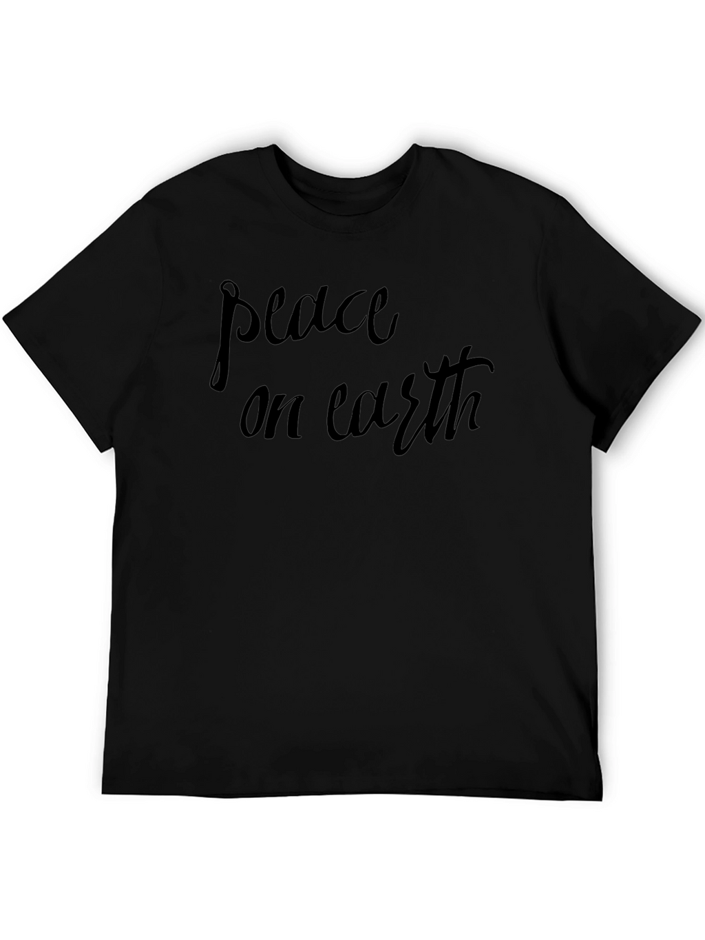 Peace on Earth Black Graphic Tee