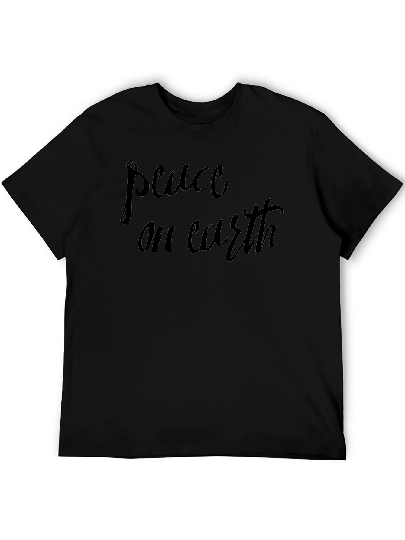Peace on Earth Black Graphic Tee