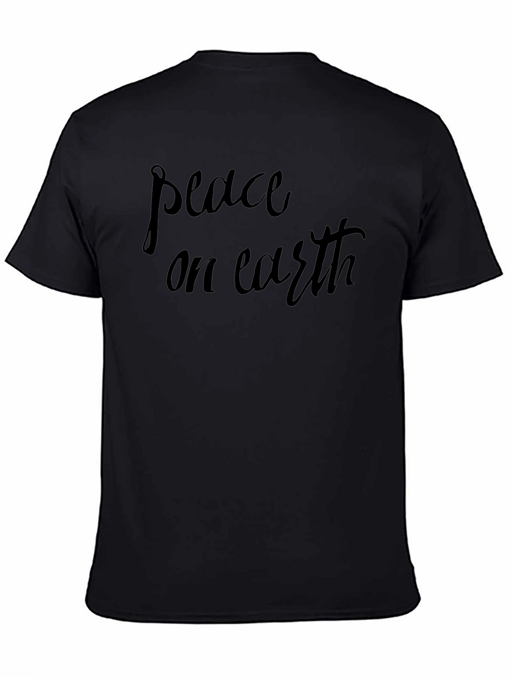 Peace on Earth Black Graphic Tee