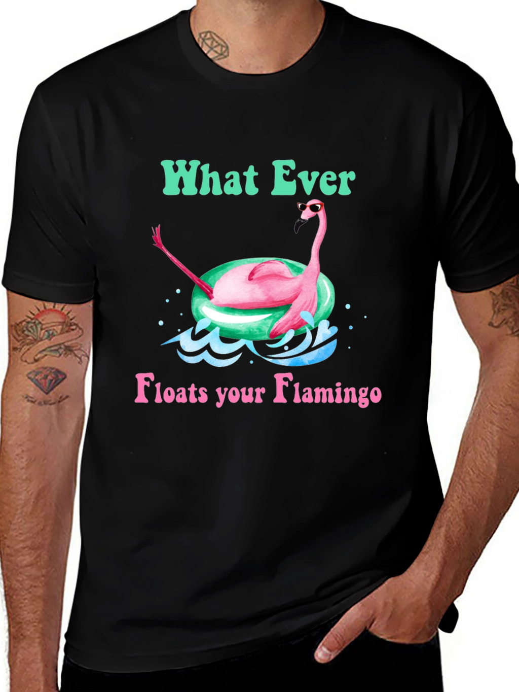 What Ever Floats Your Flamingo T-Shirt