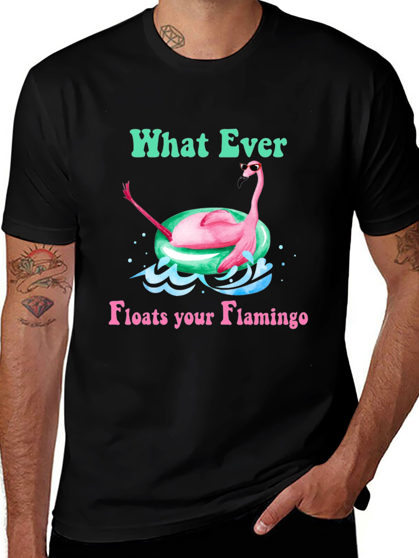 What Ever Floats Your Flamingo T-Shirt