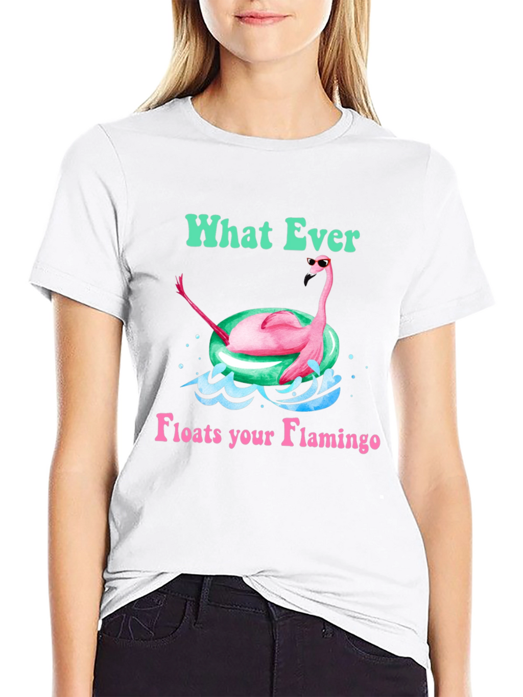 What Ever Floats Your Flamingo T-Shirt