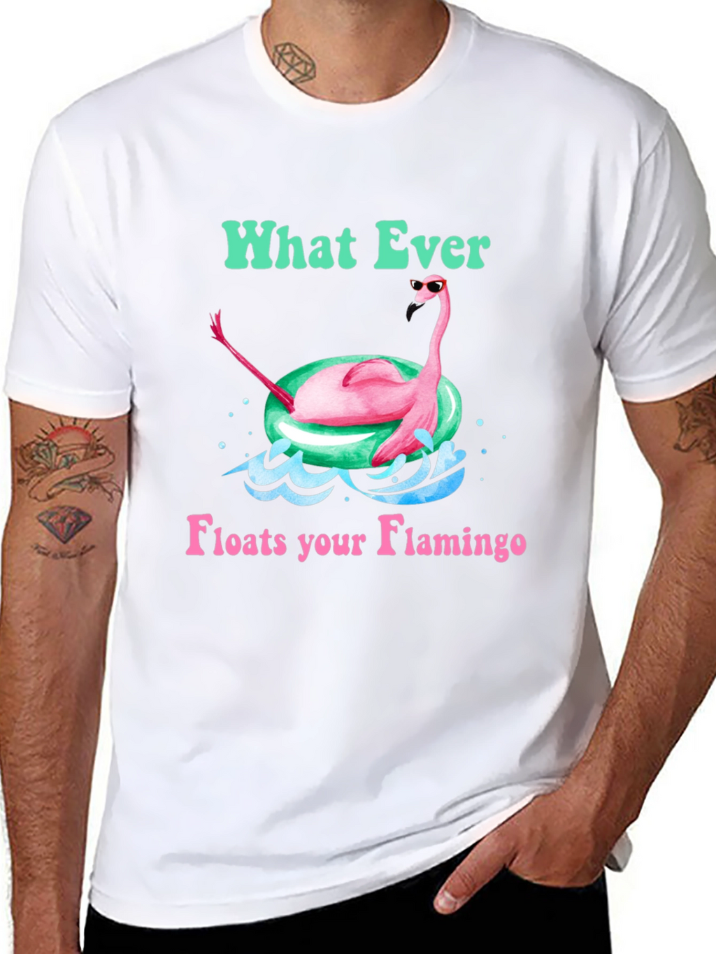 What Ever Floats Your Flamingo T-Shirt