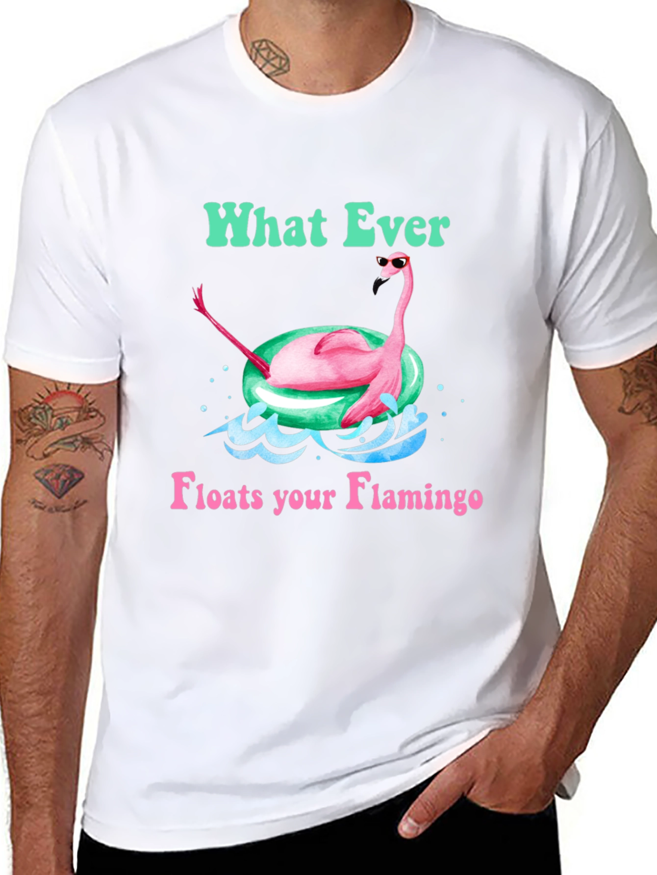 What Ever Floats Your Flamingo T-Shirt
