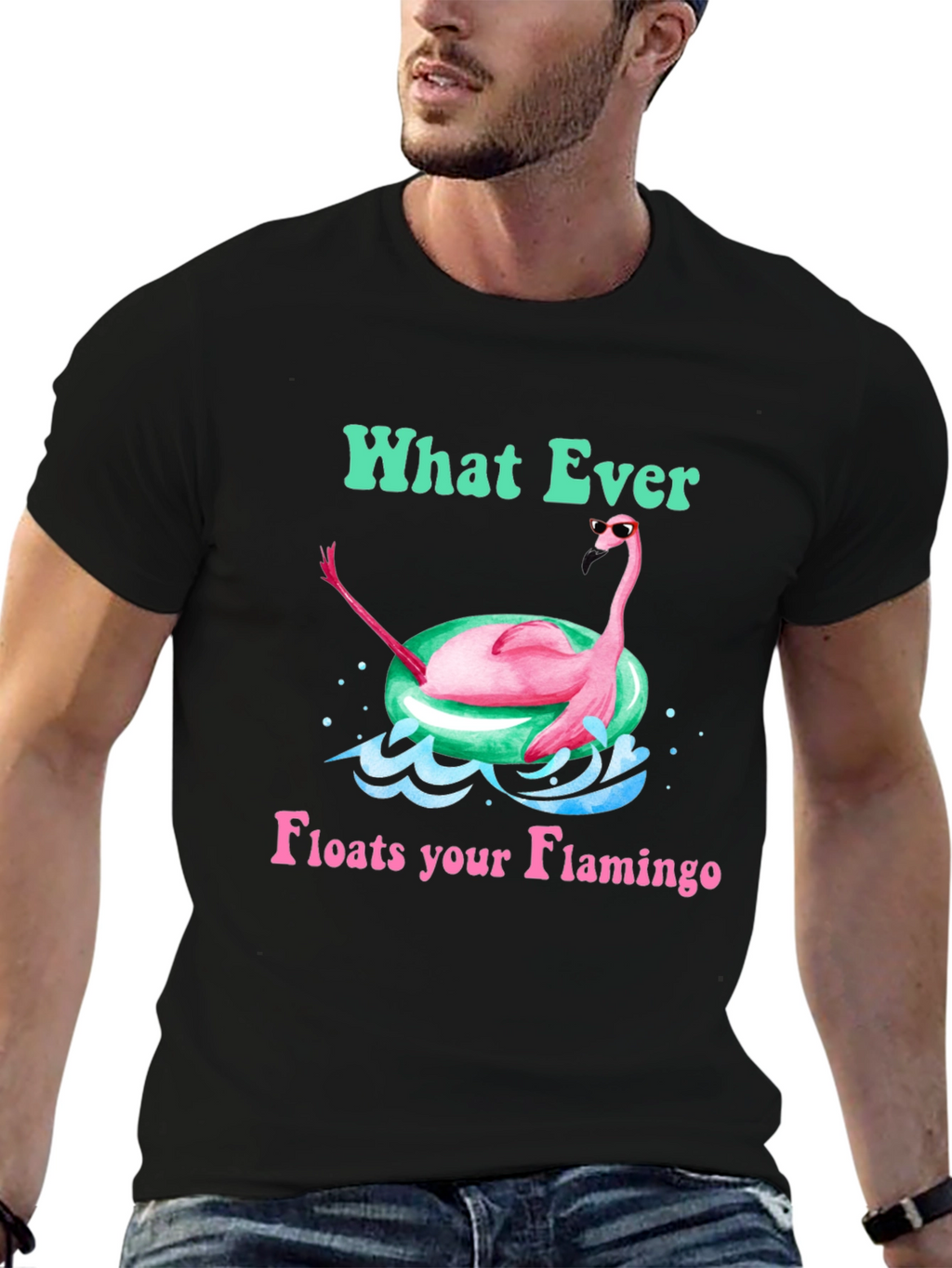 What Ever Floats Your Flamingo T-Shirt